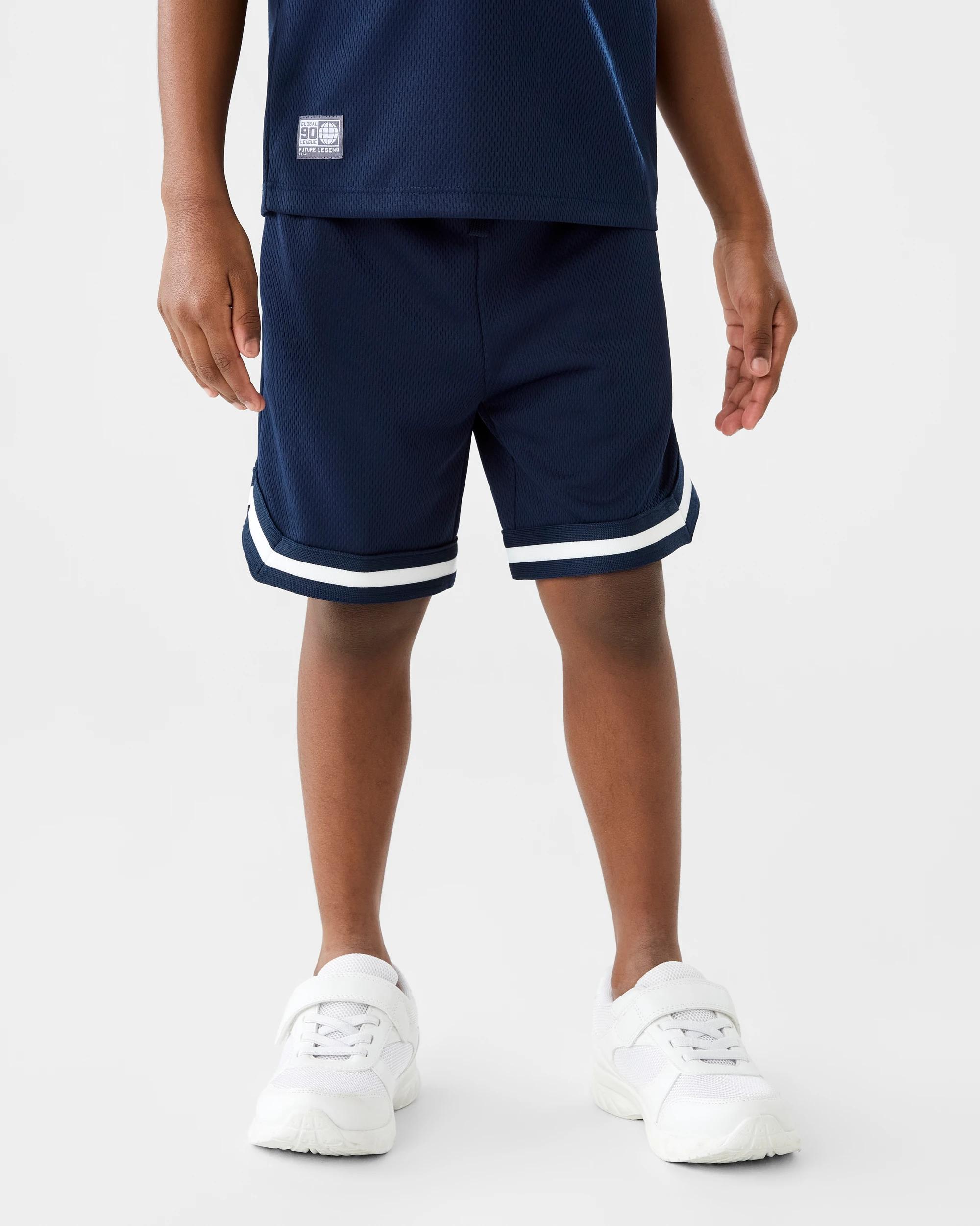 1 Mesh Shorts Dress Navy, 1 of 7