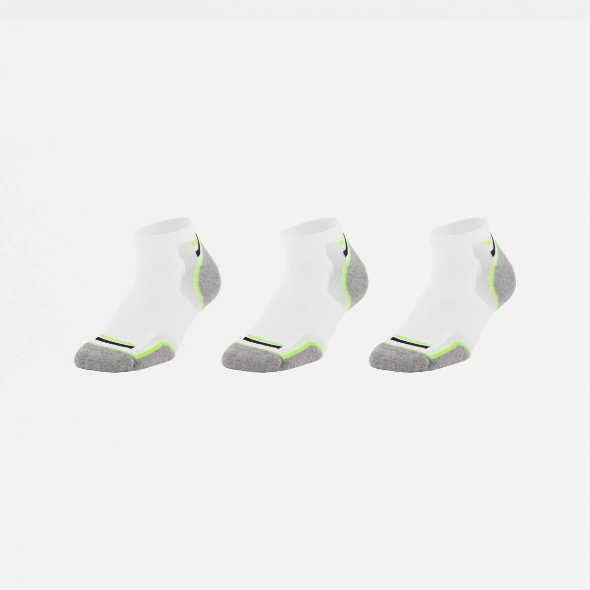 1 3 Pack Impact Zone Low Cut Sports Socks White, 1 of 3