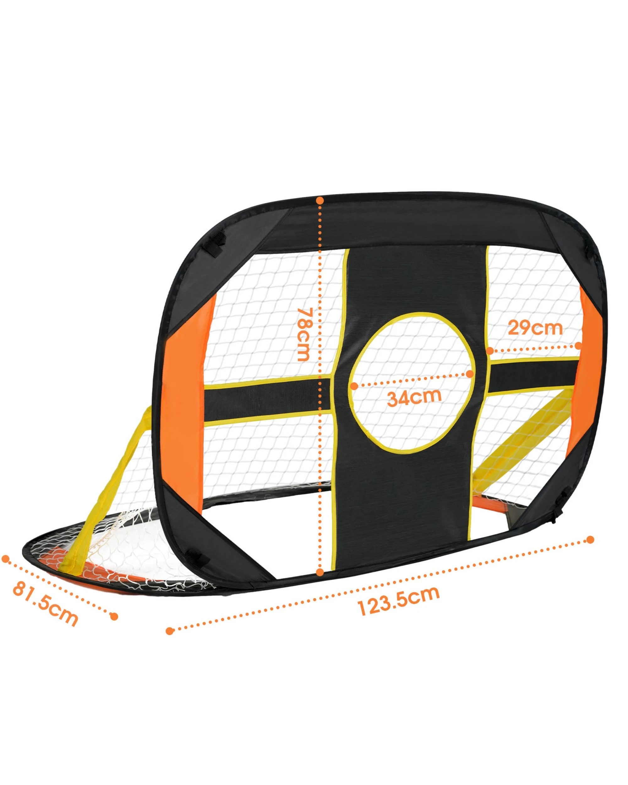 2 Advwin 2in1 Kids Soccer Goal with Carrying Bag - Black, 2 of 6