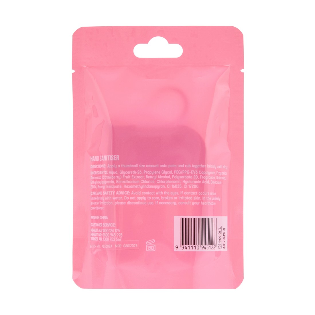 6 OXX Bodycare Hand Sanitiser 30ml - Strawberry Scented, 6 of 6