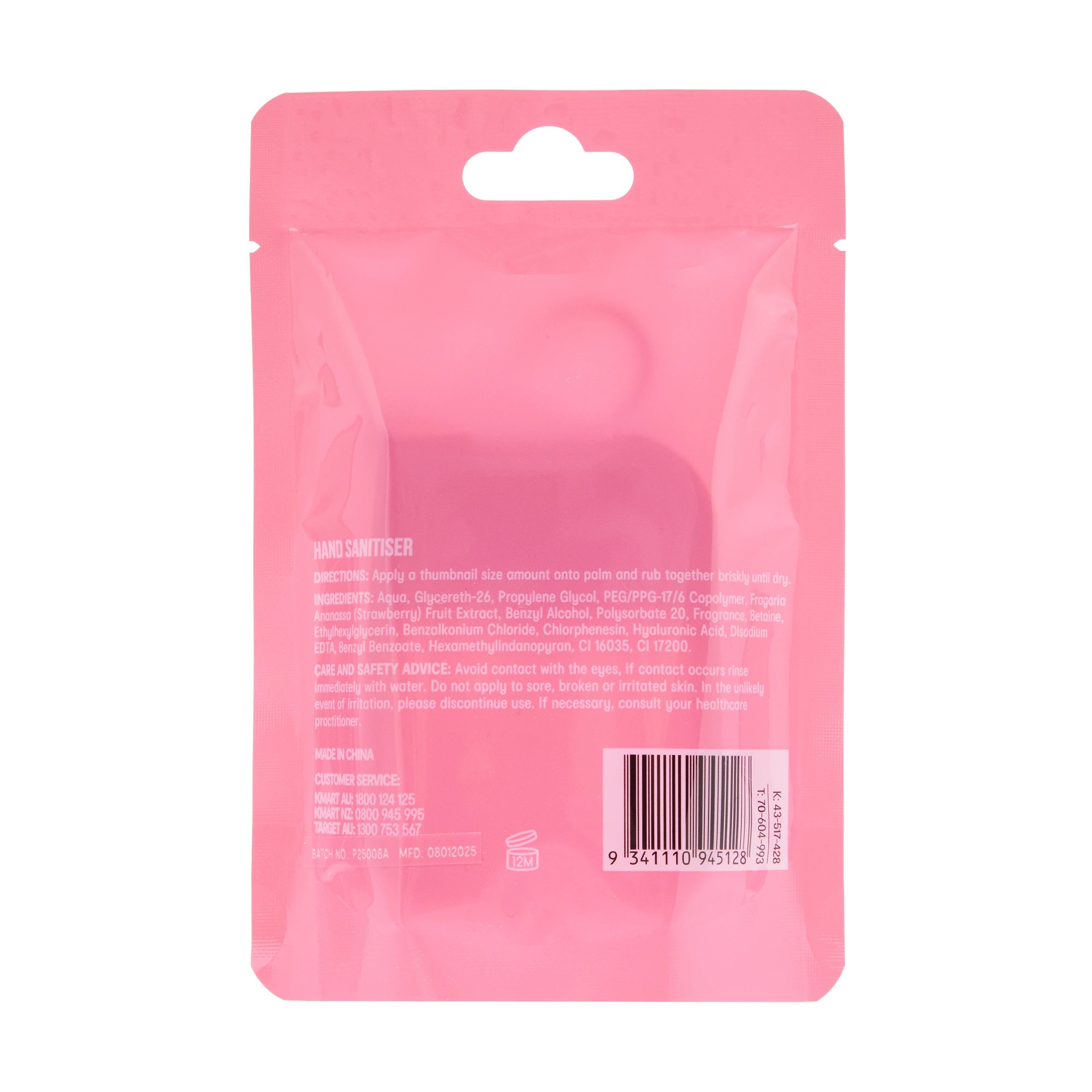 6 OXX Bodycare Hand Sanitiser 30ml - Strawberry Scented, 6 of 6