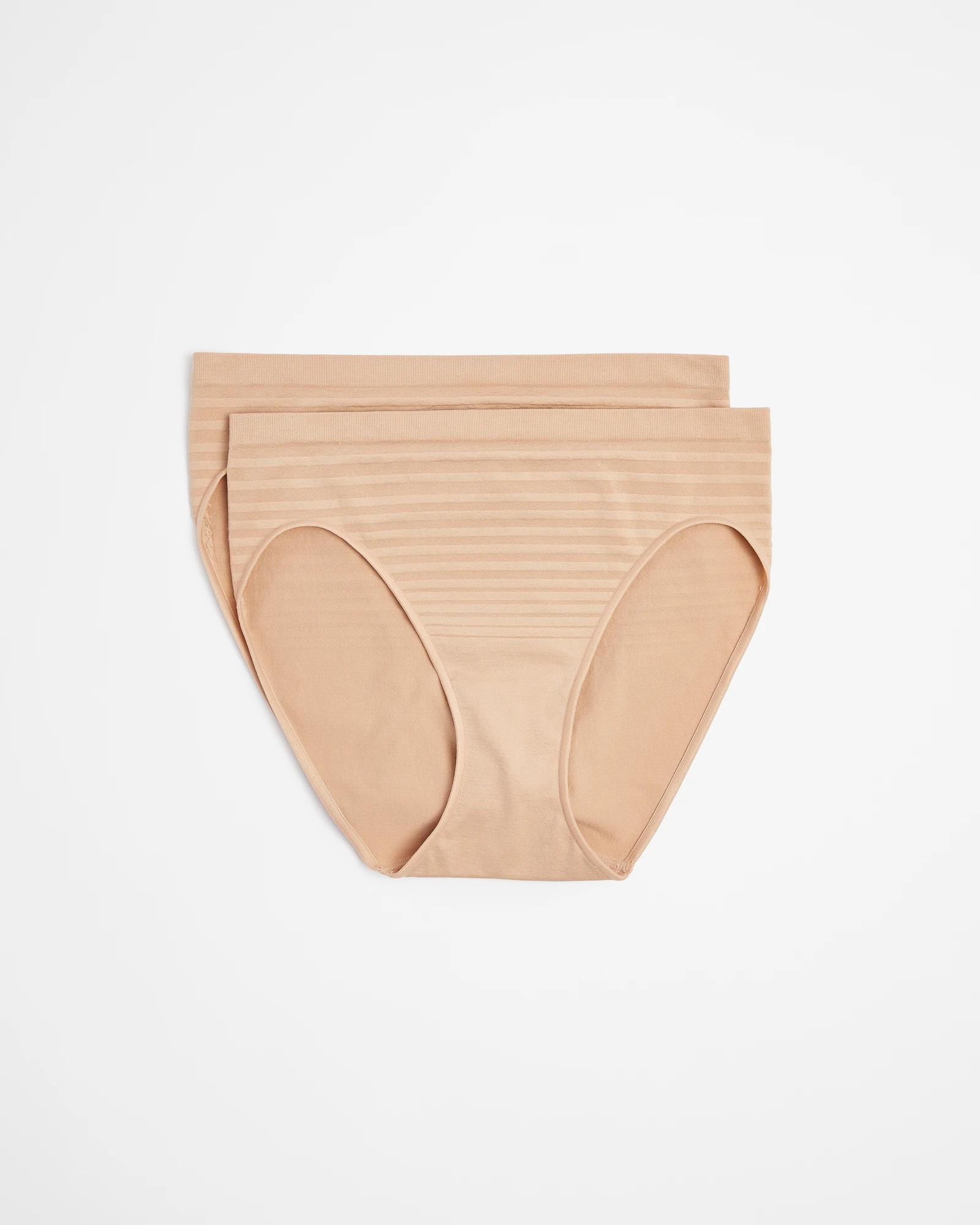 1 Target 2 Pack Matte And Shine High Cut Briefs LATTE, 1 of 4