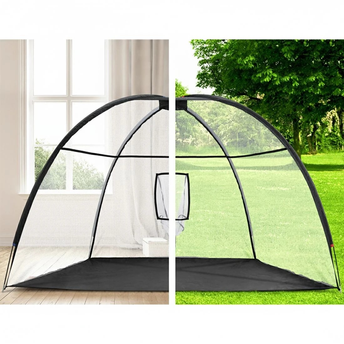 4 Everfit 3.5m Golf Practice Net Portable Training Aid Driving Target Tent - Multi, 4 of 6