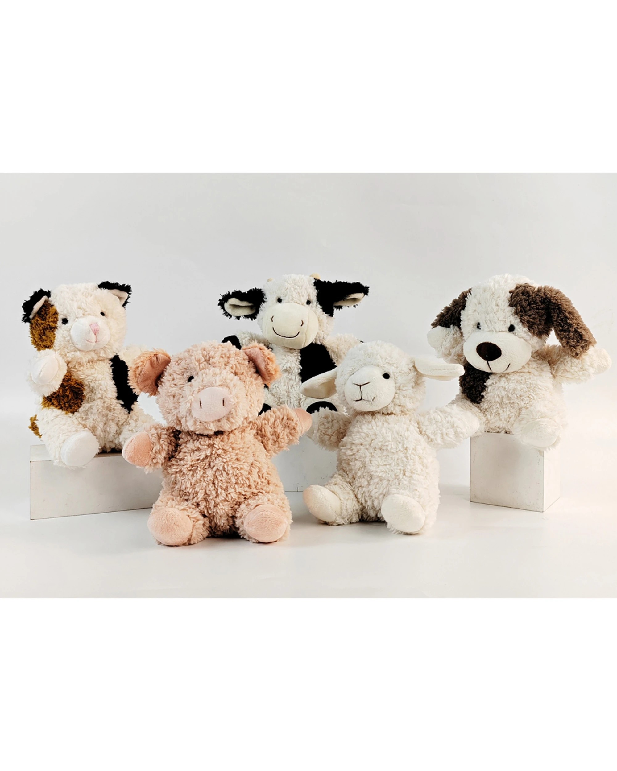 4 Urban Curly Dog 18cm Soft Toy Animal Plush - Multi, 4 of 4