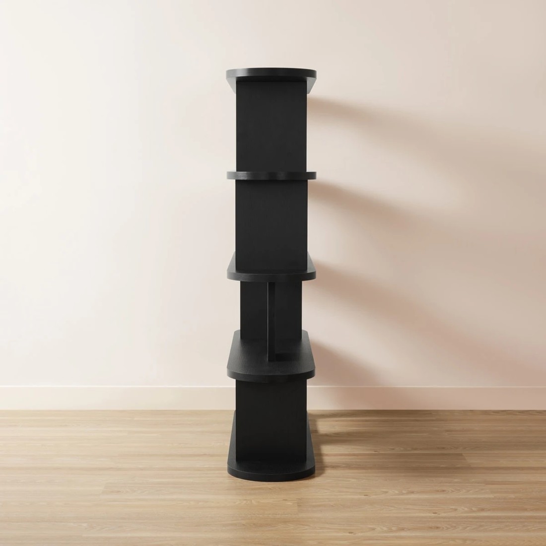 4 5 Tier Lozenge Bookshelf - Black, 4 of 5