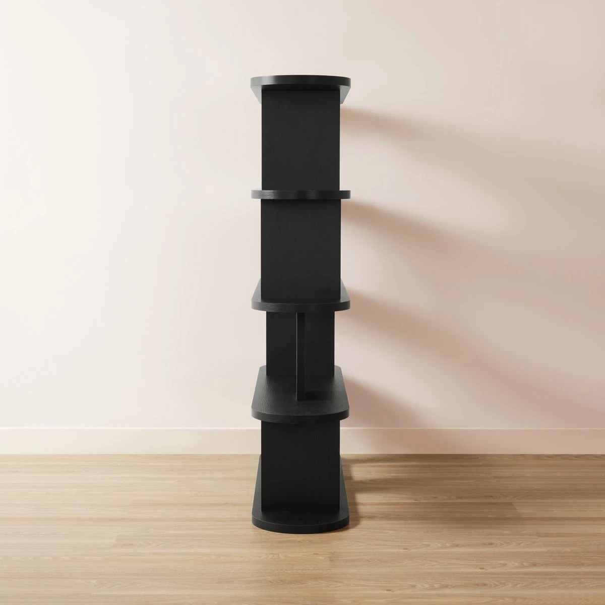 5 5 Tier Lozenge Bookshelf - Black, 5 of 6