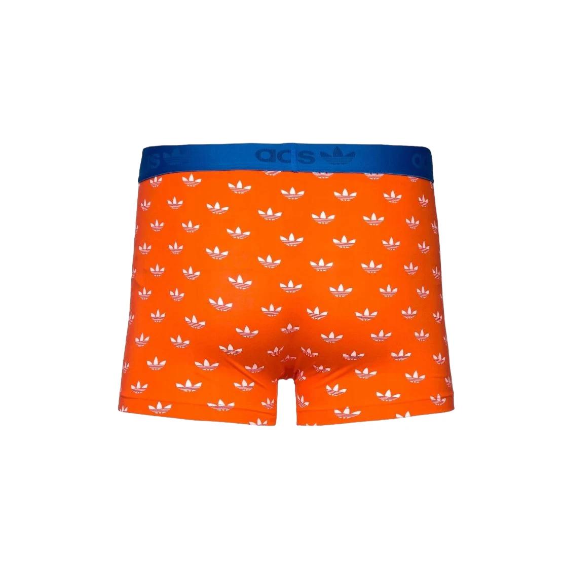 5 Adidas 3 Pack Mens Multi Coloured Trunks Cotton Flex Comfort Everyday Underwear ORANGE MULTI, 5 of 7