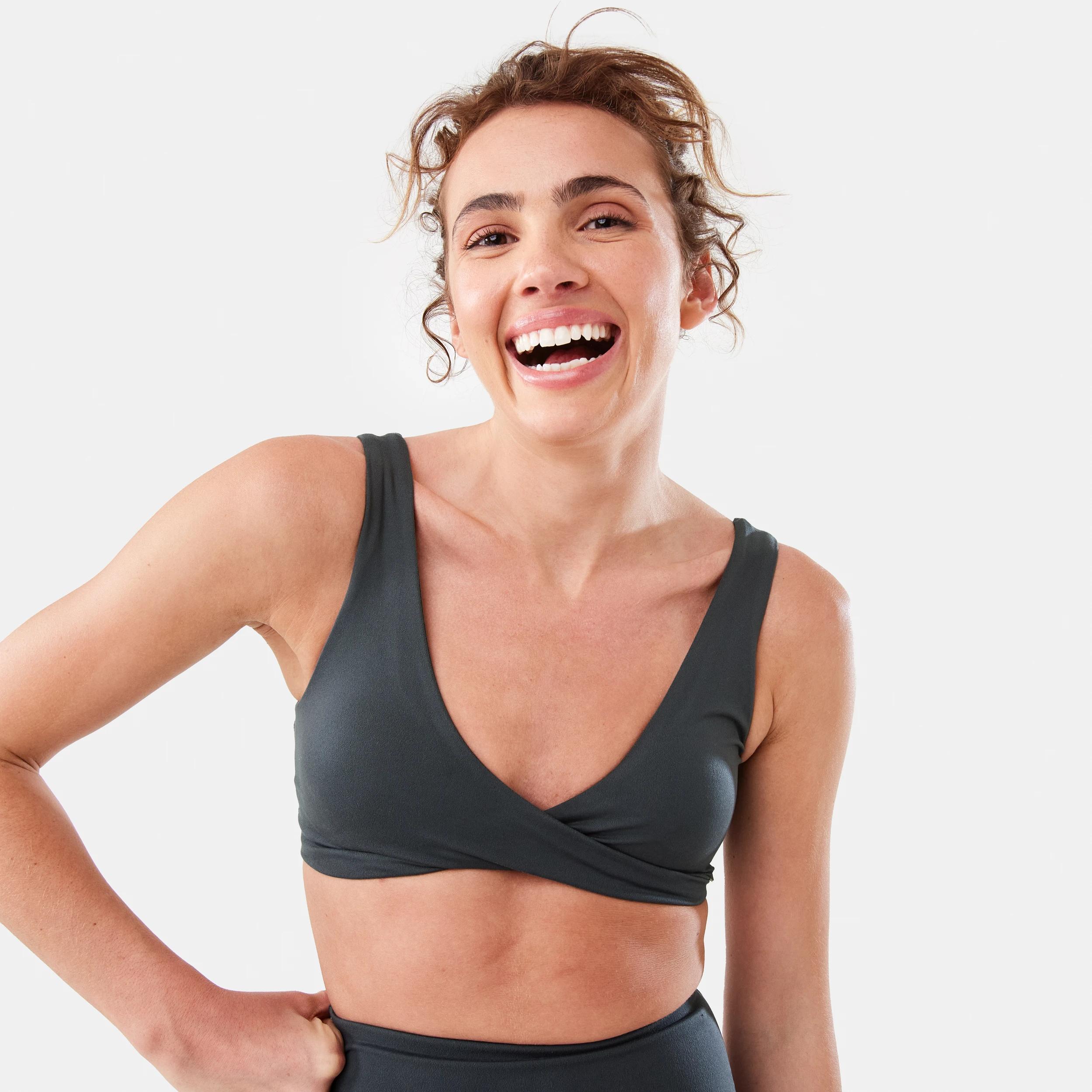 5 Everlast Womens Twist Front Crop Top EVERLAST COLLEGIATE CHARCOAL, 5 of 9