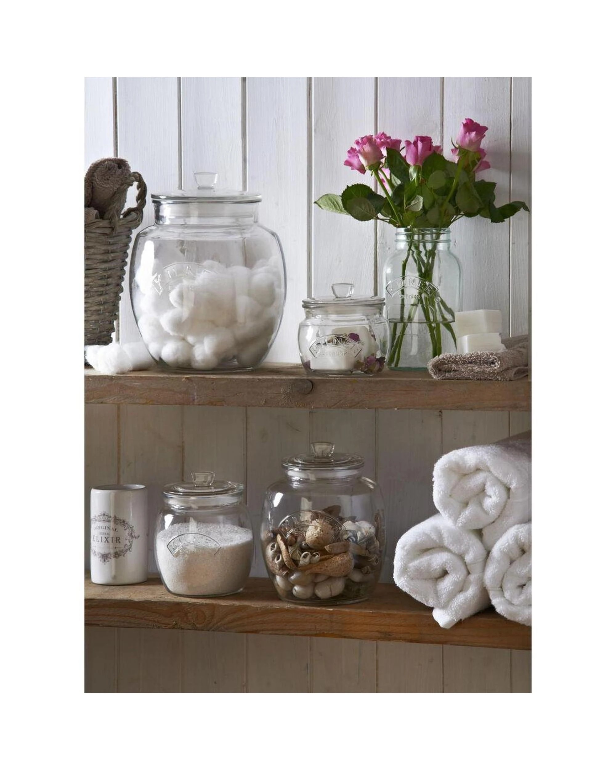 5 Kilner Universal Storage Jar 850ml Set of 6 - Clear, 5 of 6