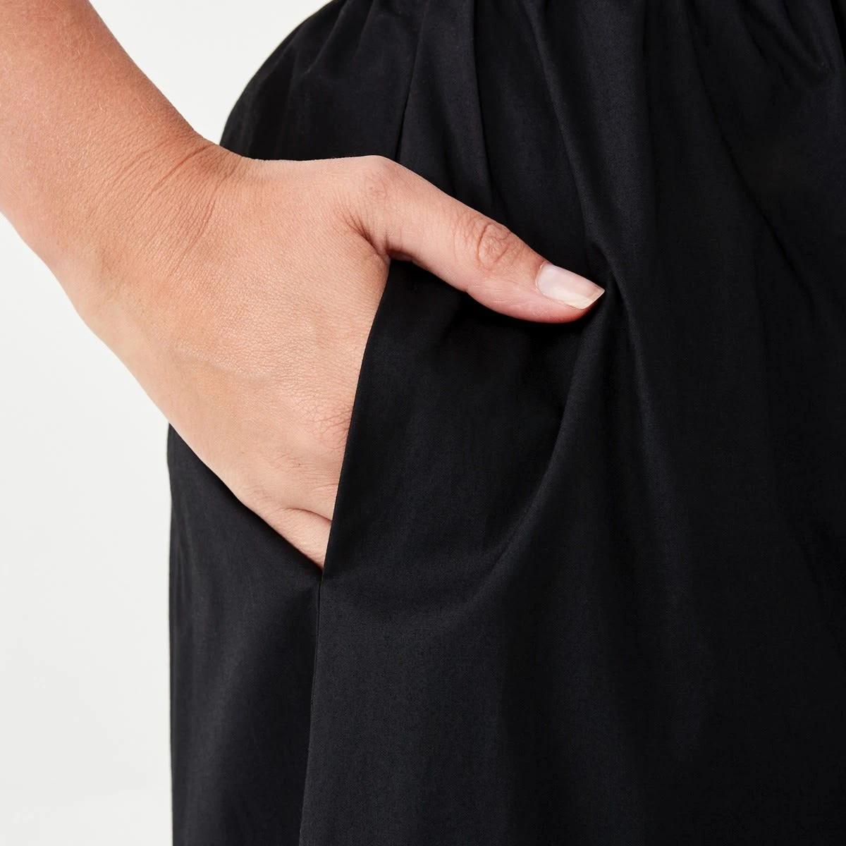 4 A-Line Maxi Skirt Black, 4 of 5