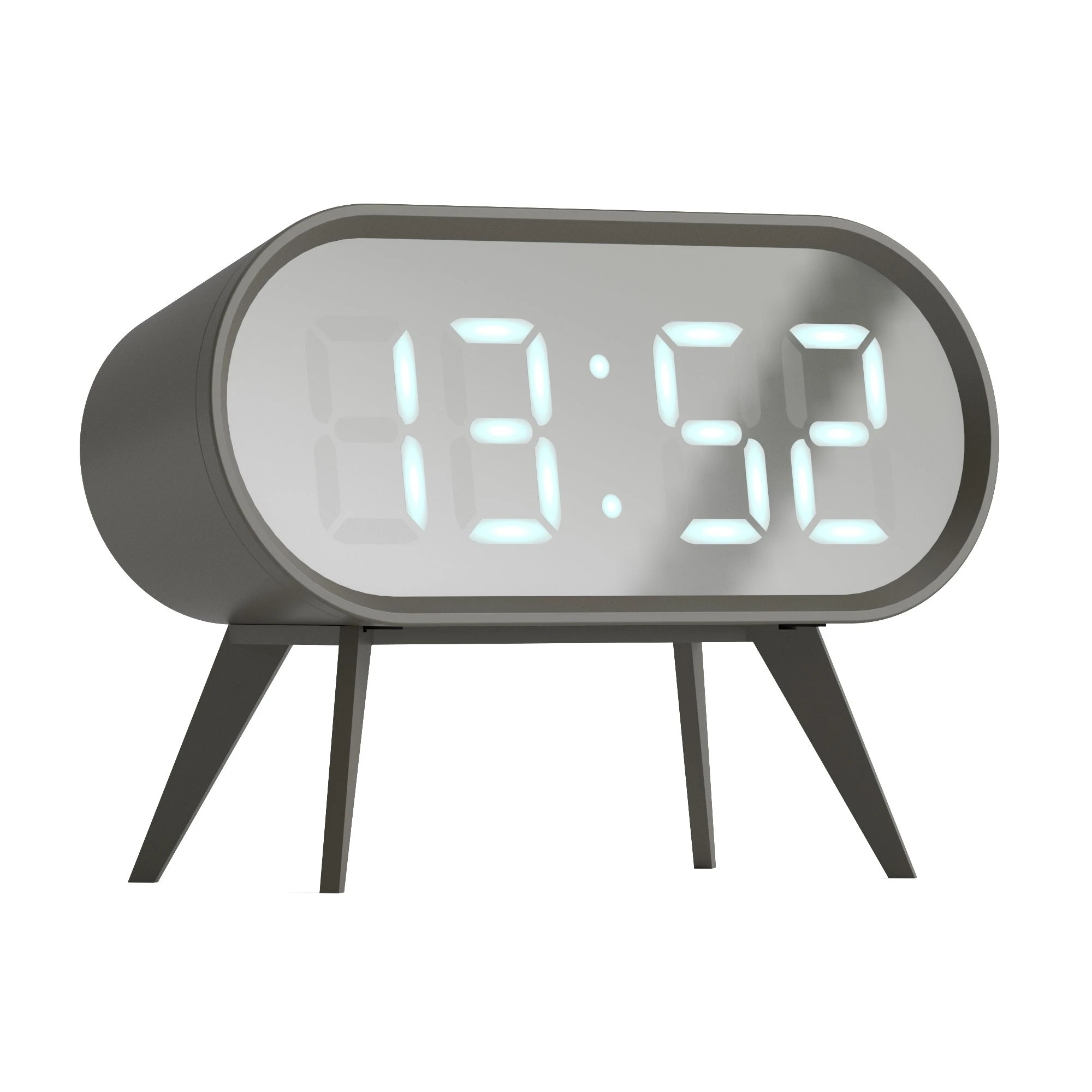 2 Newgate Space Hotel Cyborg Led Alarm Clock Grey - Grey, 2 of 9