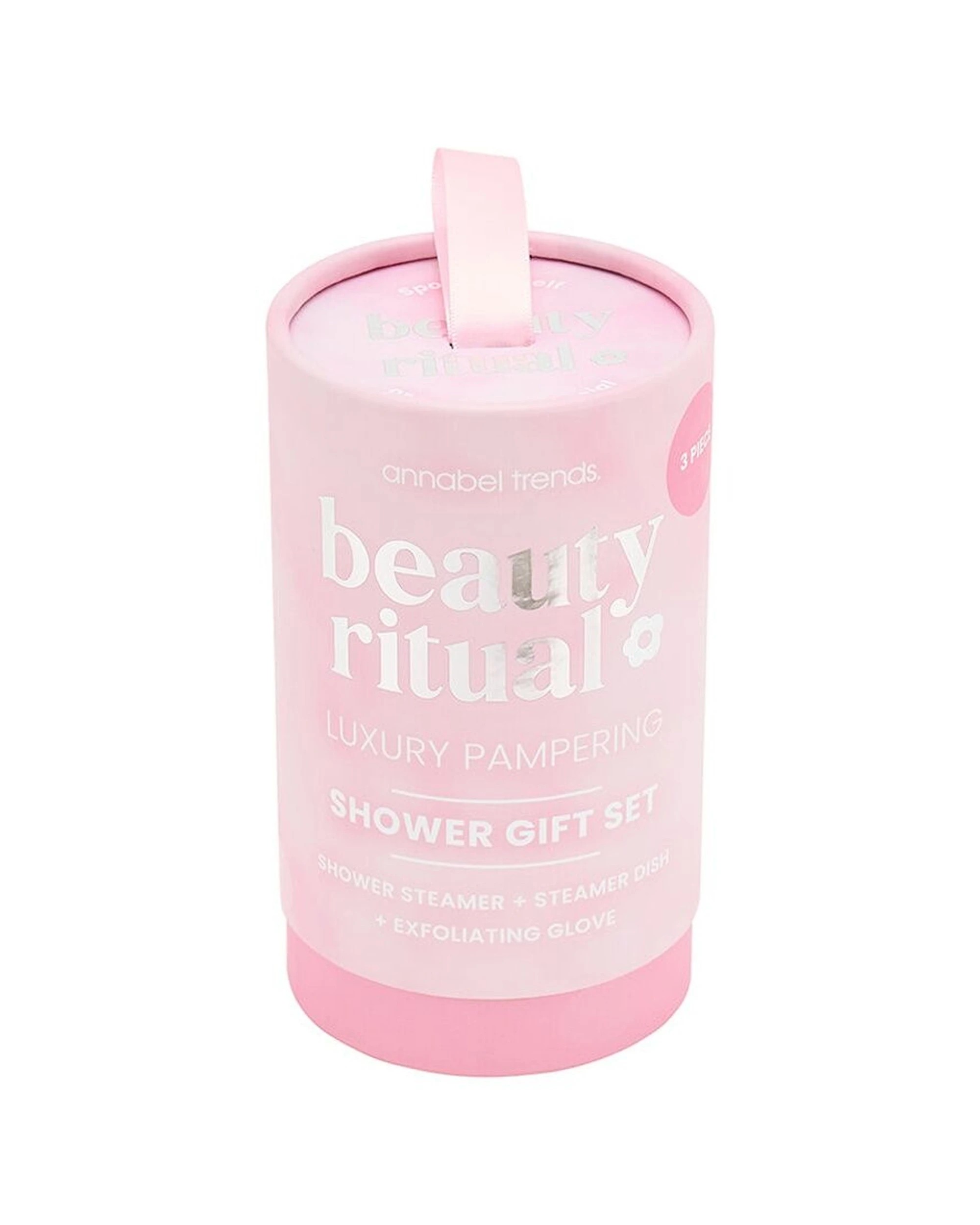 1 Annabel Trends Beauty Ritual Shower Bath Gift Set Dusty - Pink, 1 of 7