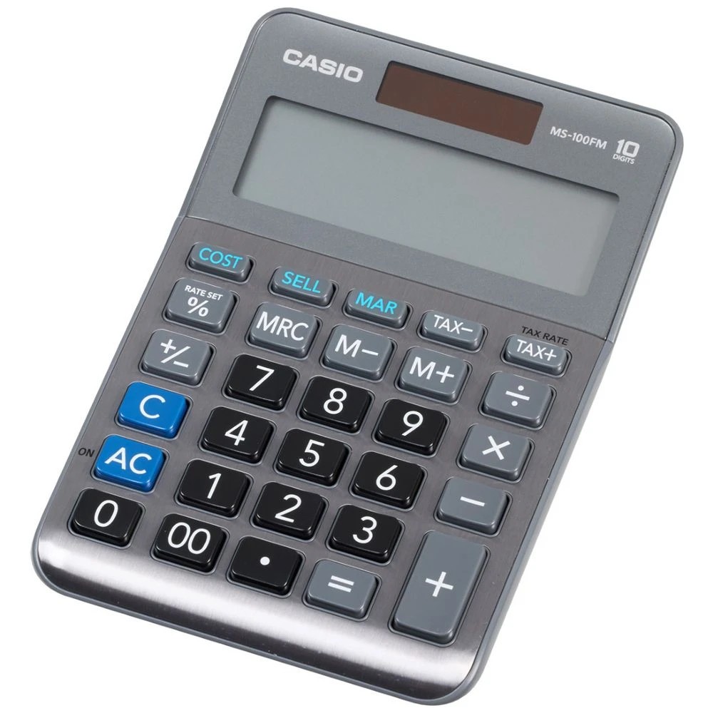 2 Casio MS-100FM Desktop Calculator, 2 of 4