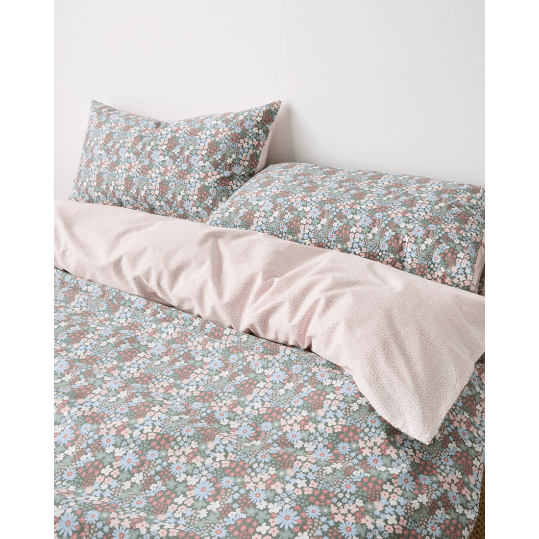 3 Target Meadow Ditsy Floral Australian Cotton Quilt Cover Set
 - Single Bed
 - Natural, 3 of 6