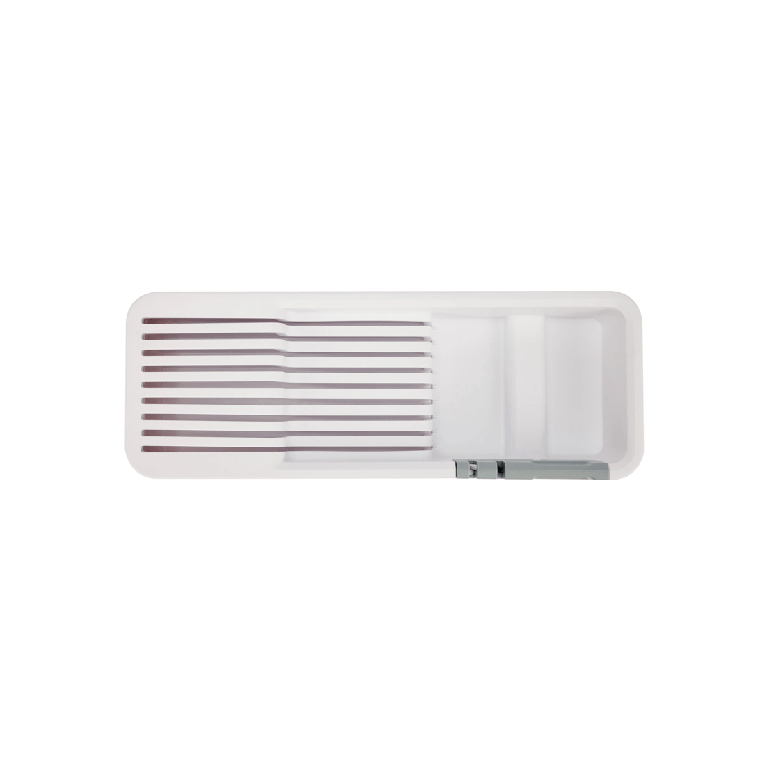 2 In Drawer 9 Knife Organiser - White and Grey, 2 of 10