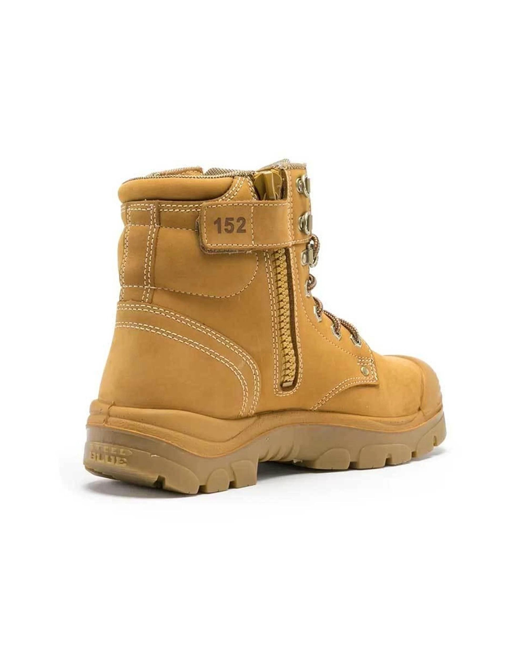 3 Steel Blue Argyle Zip Bump Cap Toe Work Boots 332152 WHEAT, 3 of 4