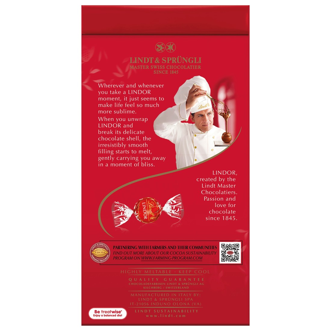 3 Lindt LINDOR Milk Chocolate Bag 125g, 3 of 9