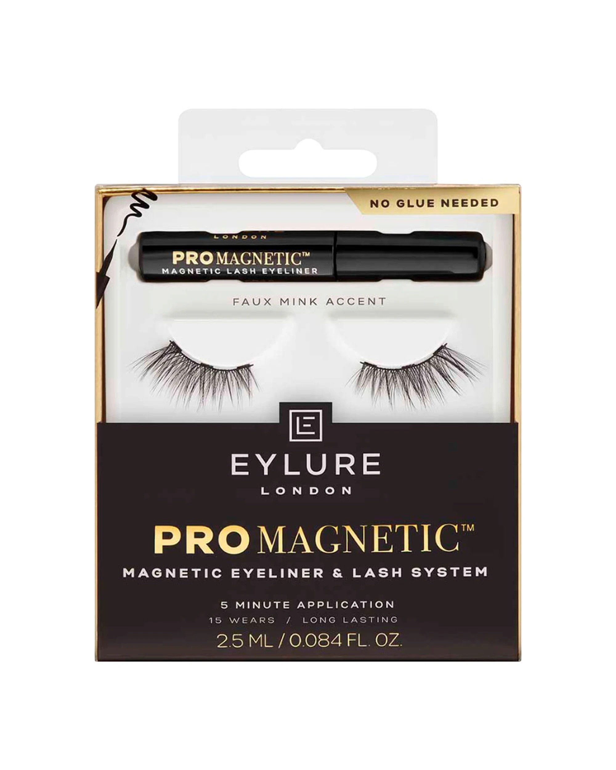 1 Eylure London Promagnetic Eyeliner & Lash System Faux Mink Accent, 1 of 2