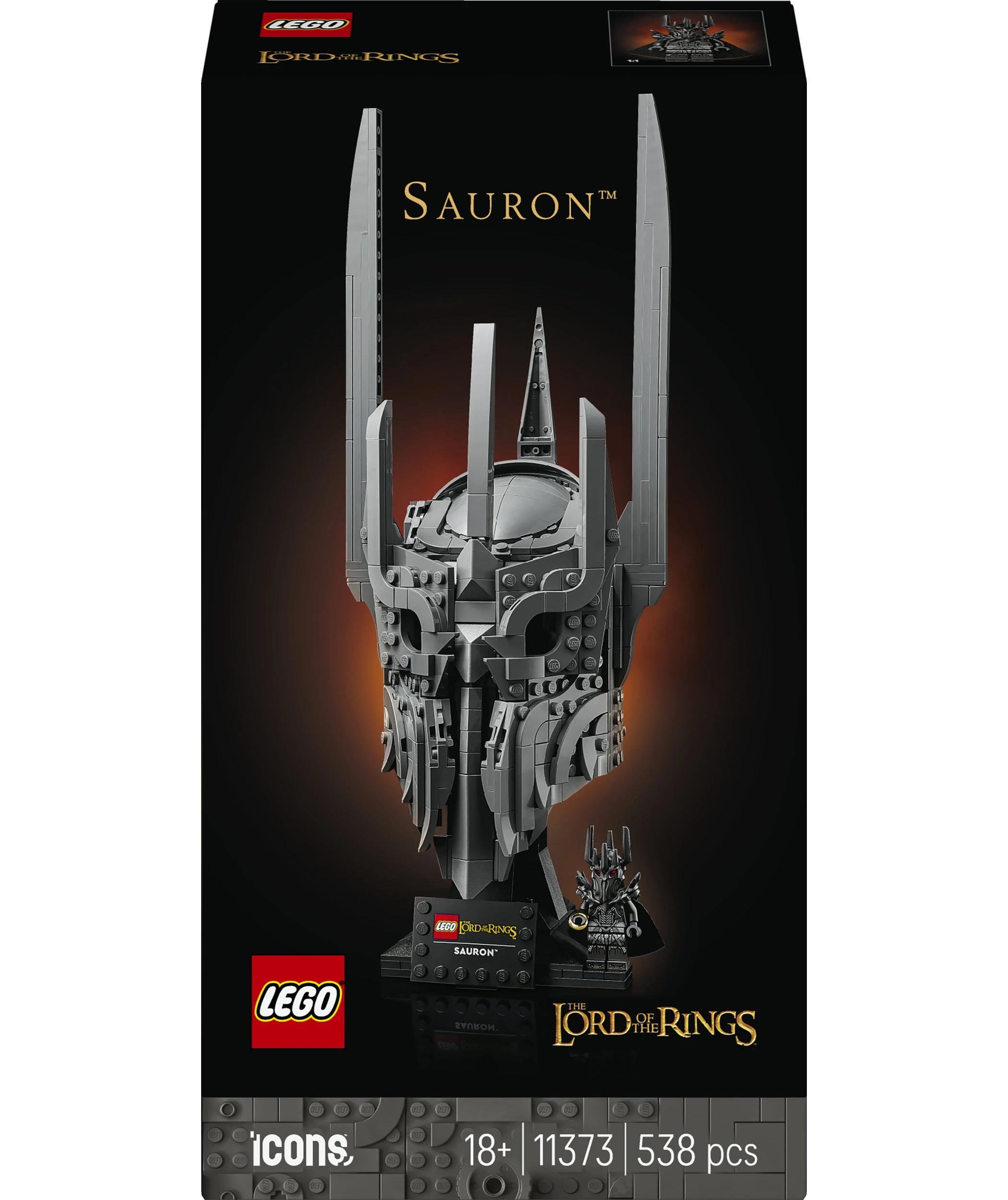 1 LEGO Icons The Lord of the Rings: Sauron's Helmet 11373, 1 of 10