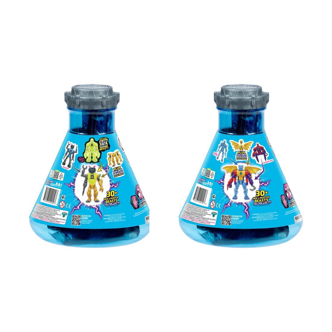 10 MrBeast Lab Hybrids 2 Pack Mix & Match Action Figures Multi Pack - Assorted, 10 of 10