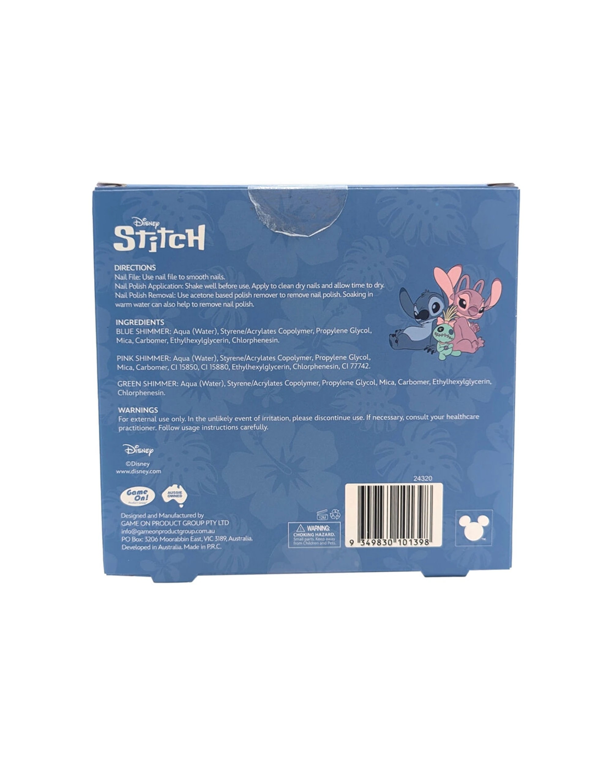 3 Disney 6pc Stitch Nail Polish Kids Pamper Set With Nail File - Multi, 3 of 4