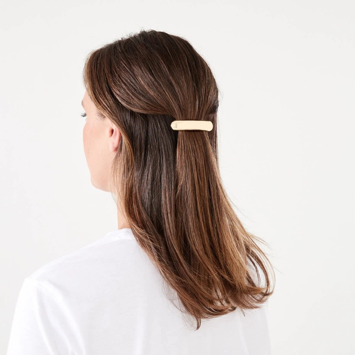 3 2 Pack Gold Tone Barrette Hair Tie and Clip Set, 3 of 4