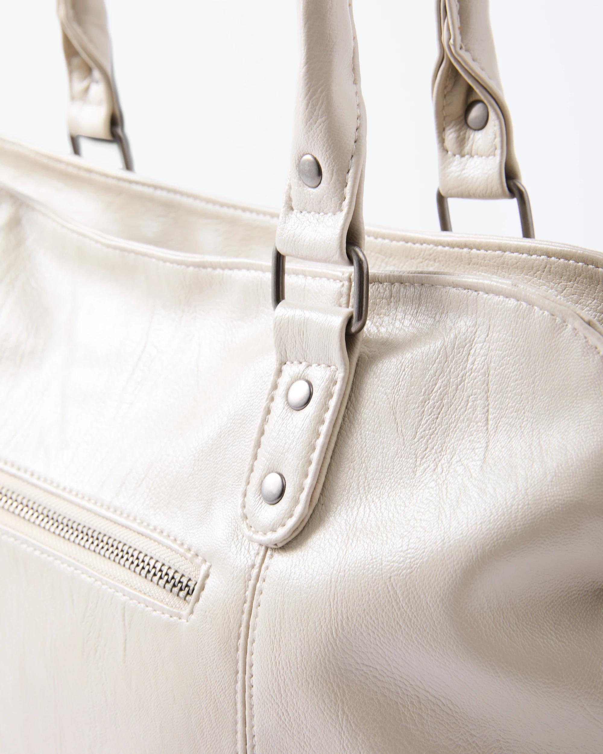 3 Boho Slouchy Tote Bag Chalk Sand, 3 of 5