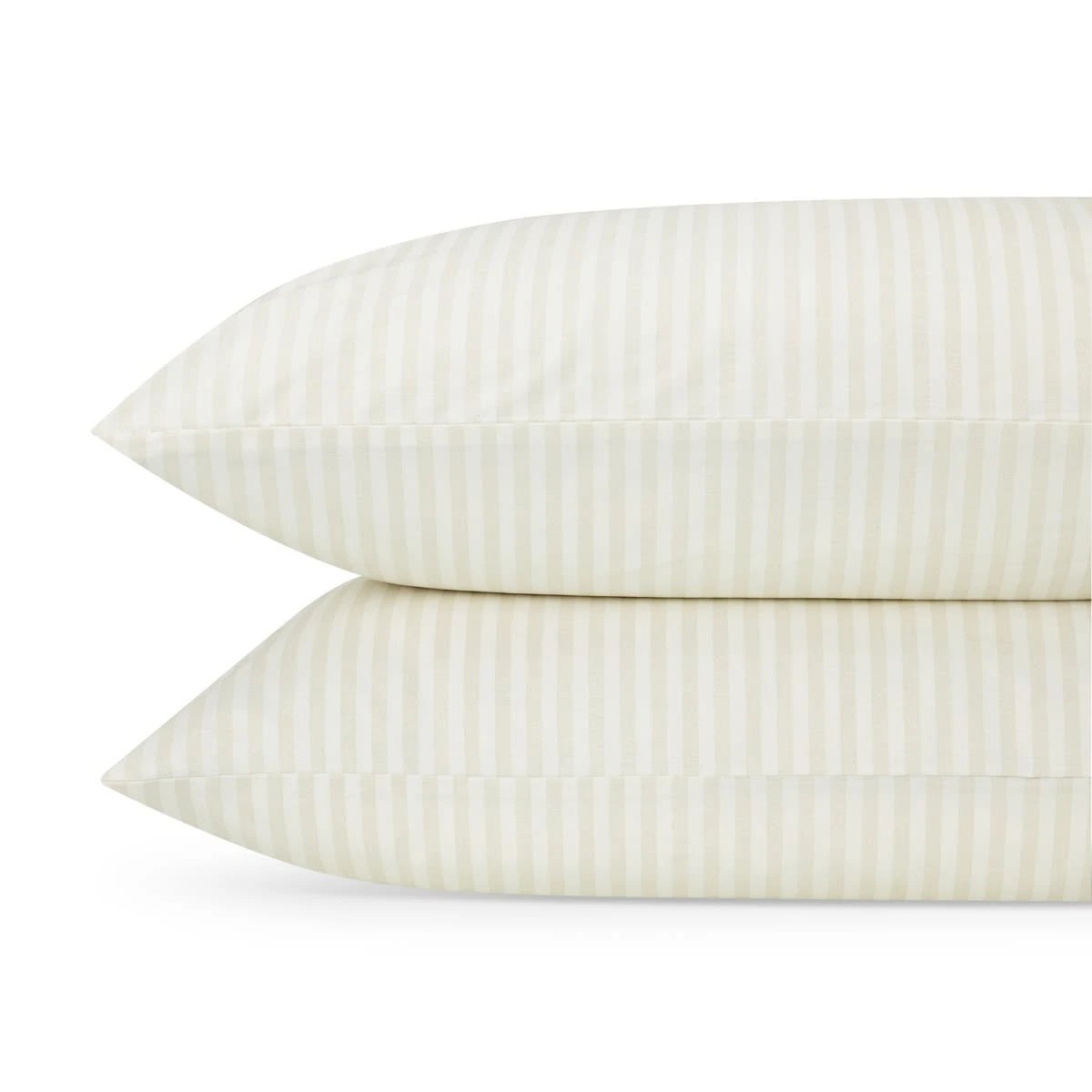 2 225 Thread Count Stripe Cotton Sheet Set - King Bed, Natural, 2 of 6