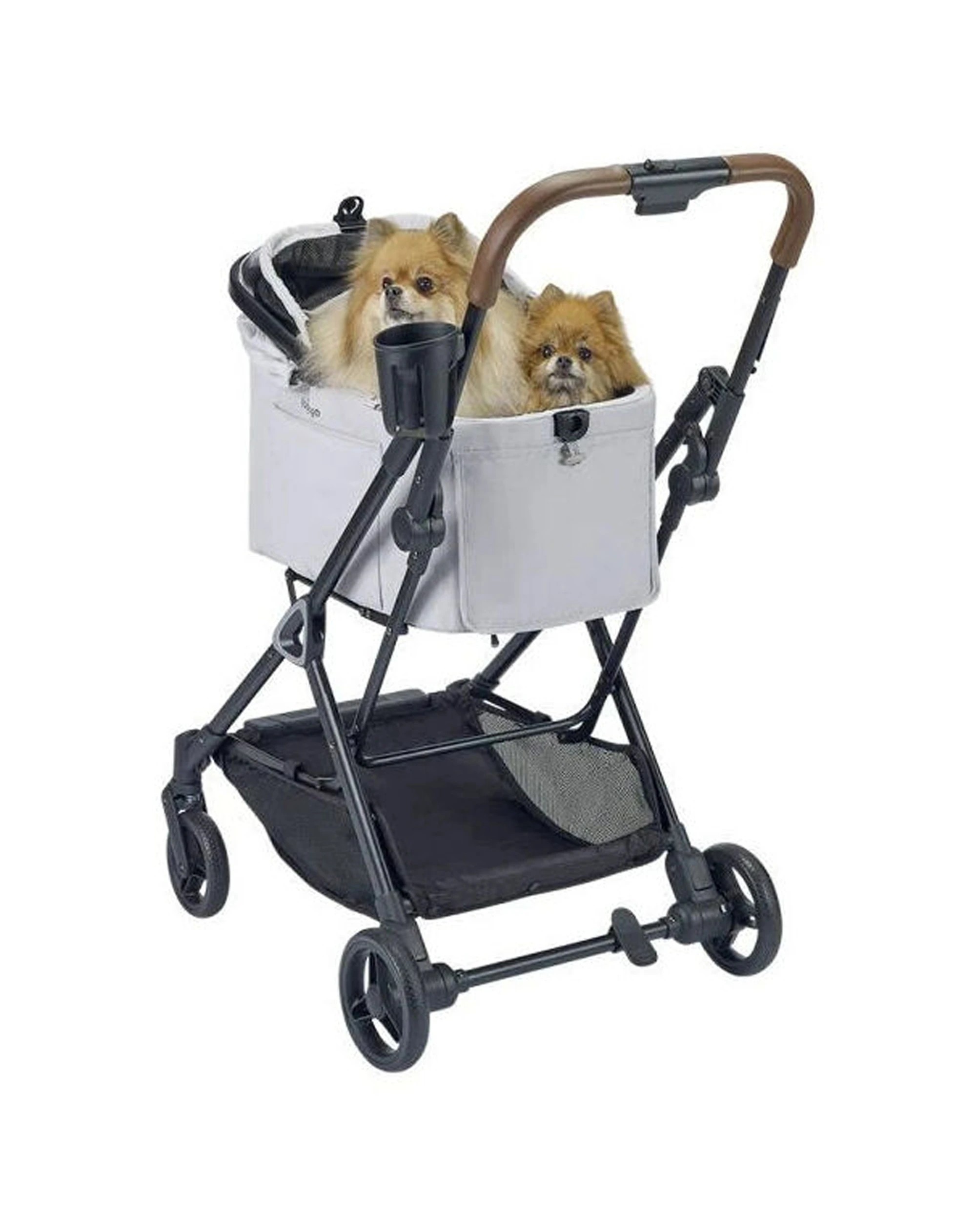 3 Ibiyaya Tinker Detachable Pet Stroller Carrier Small 3-In-1 Up To 15kg - Grey, 3 of 5