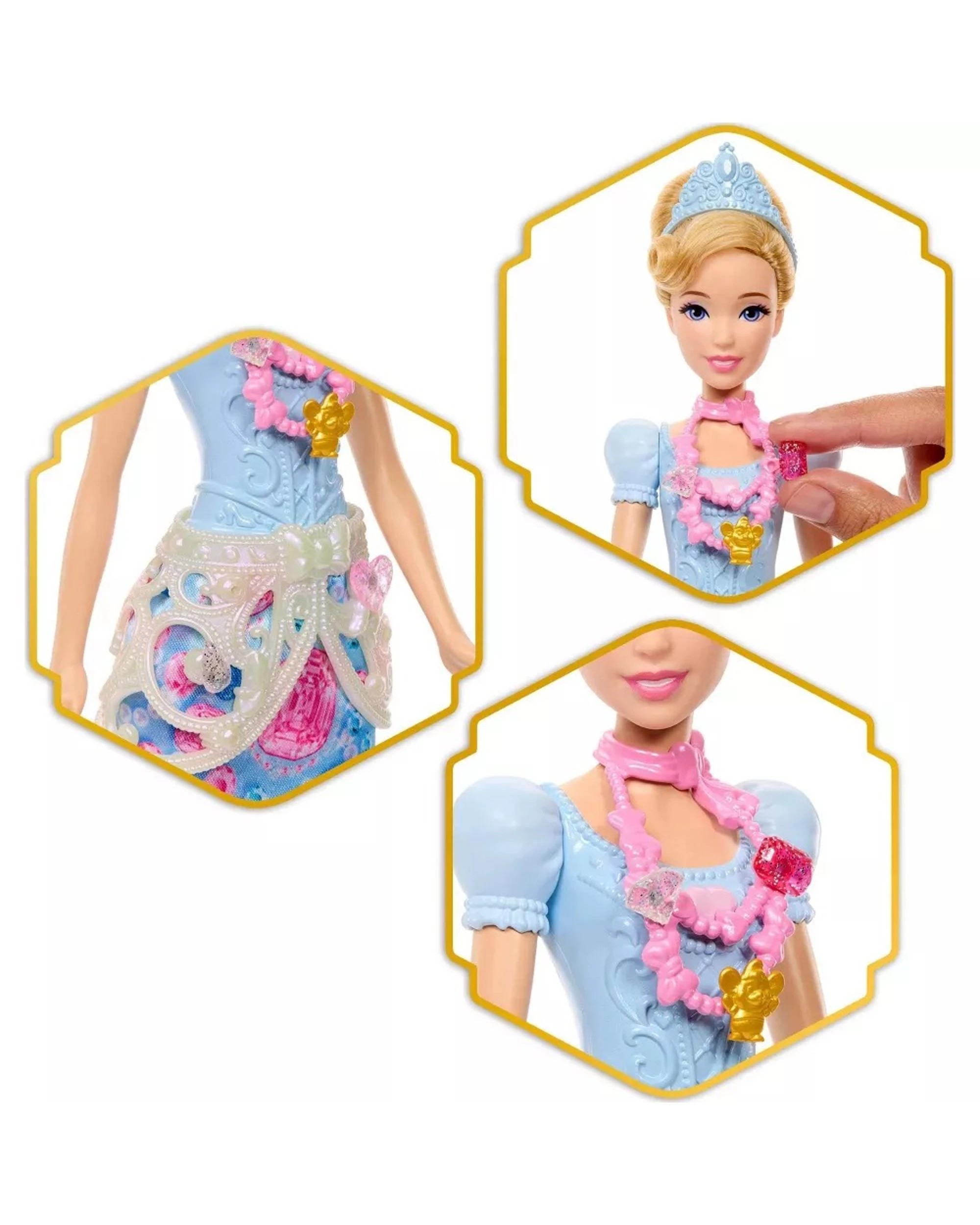 3 Disney Princess Jewel Reveal Cinderella Fashion Doll, 3 of 5