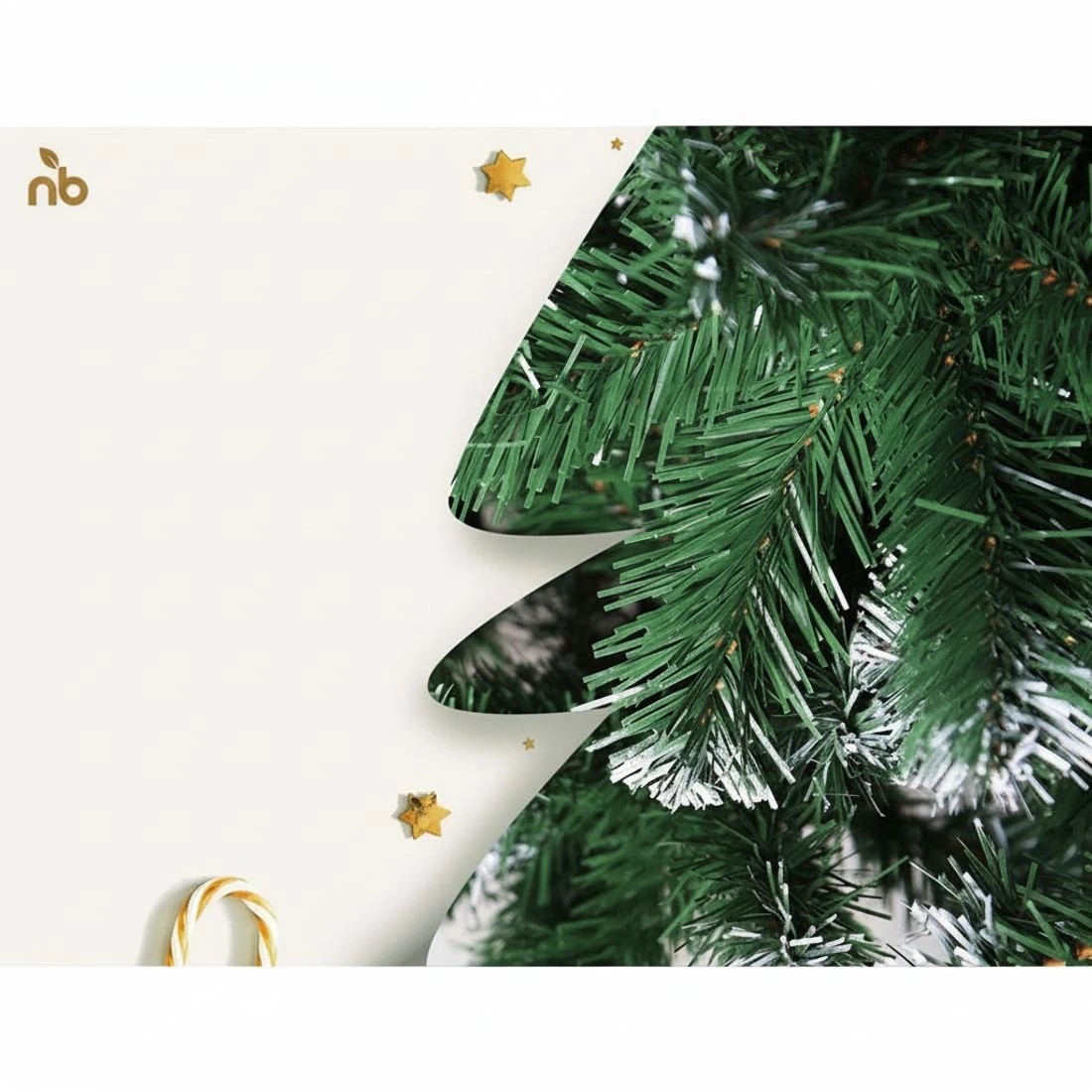 7 Jingle Jollys Christmas Tree 2.4m Snowy Xmas Tree Decoration 1225 Tips - Assorted, 7 of 8