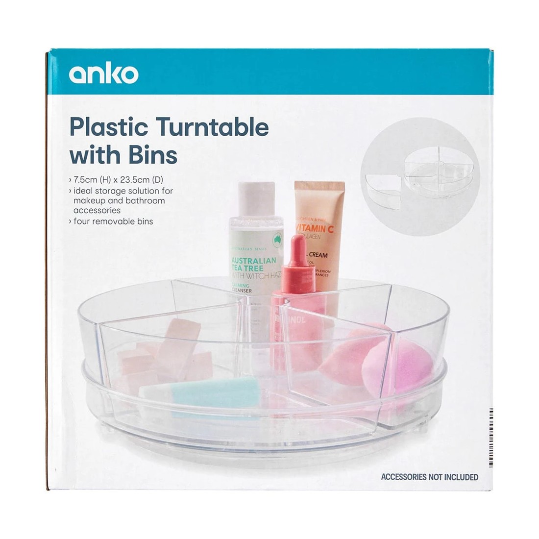 9 Plastic Turntable with Bins, 9 of 9