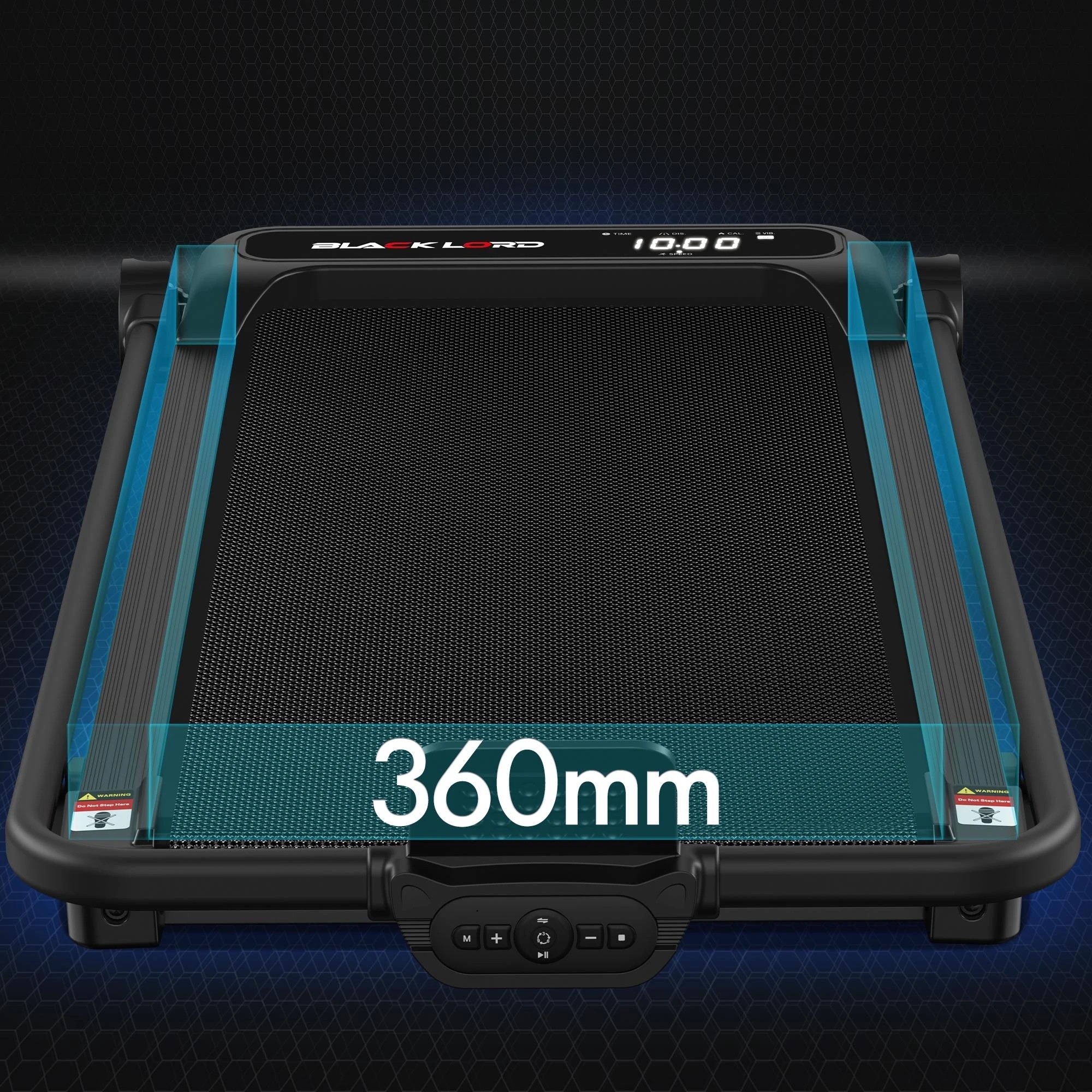 7 Black Lord Treadmill 4-in-1 Walking Vibration Pad Incline Foldable Home Gym - Black, 7 of 9