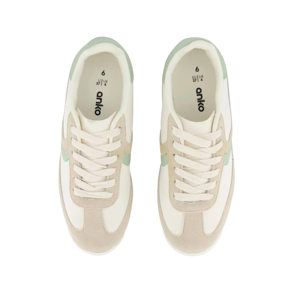 3 Retro Nylon Sneakers CREAM, 3 of 5