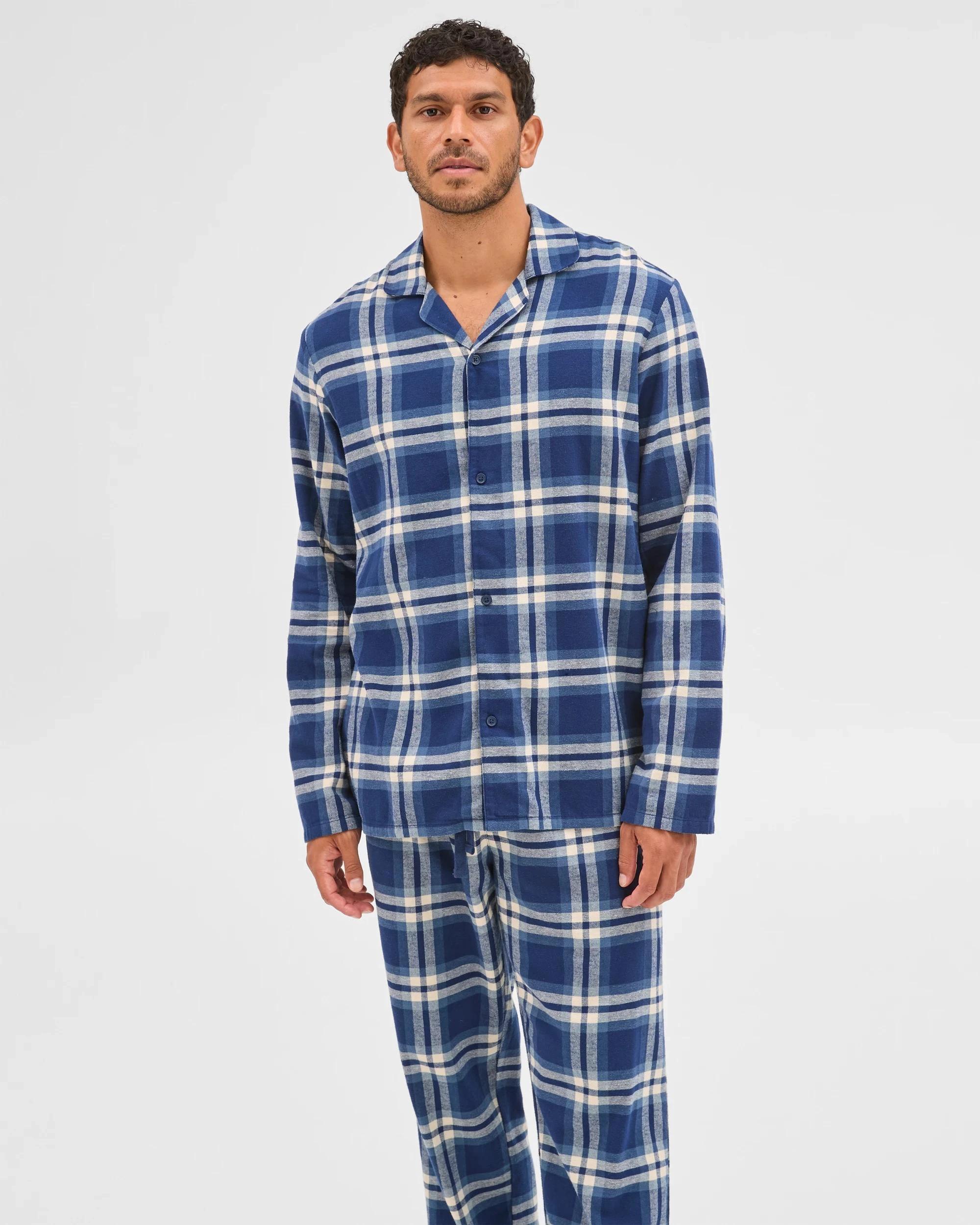 2 Target Man Flannelette Pyjama Set BLUE CHECK, 2 of 6