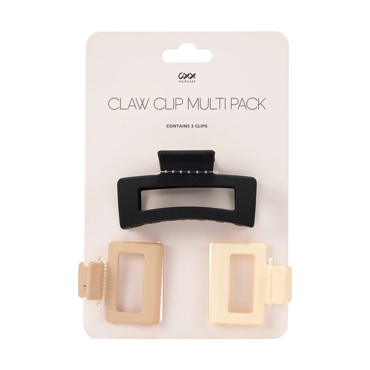 3 OXX Haircare 3 Pack Claw Hair Clips, 3 of 3