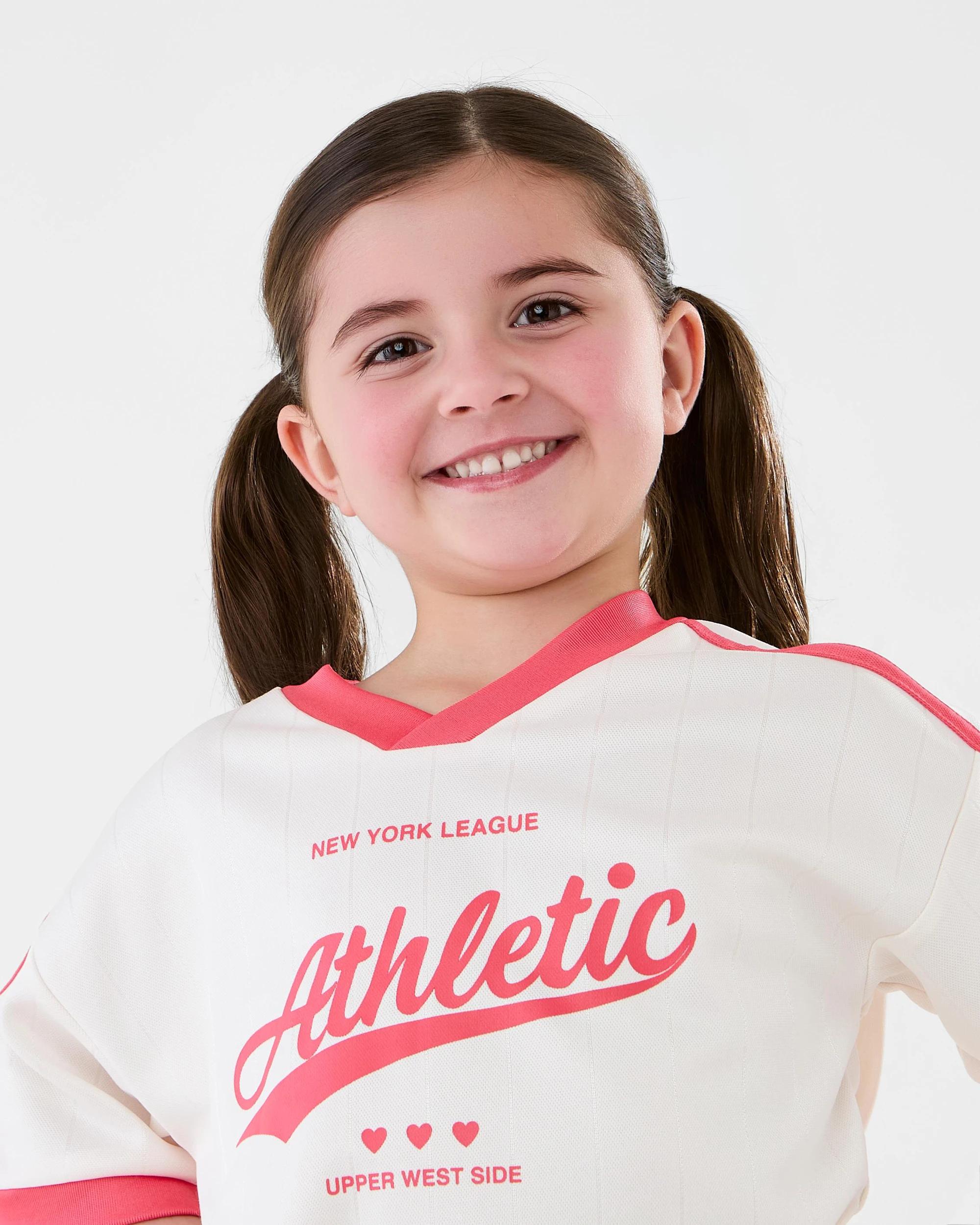 3 Short Sleeve Oversized Sporty T-shirt Wht Typo, 3 of 8
