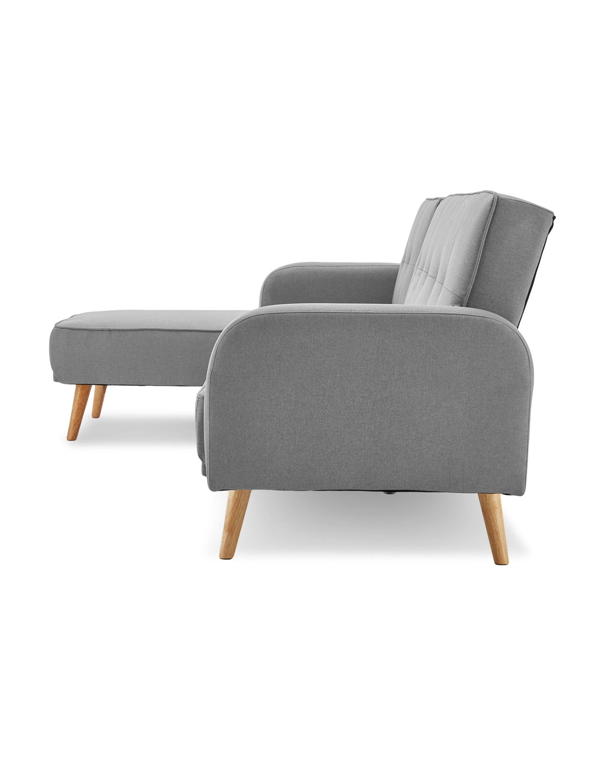 5 Sarantino 3-seater Corner Sofa Bed With Chaise Lounge - Light Grey, 5 of 10