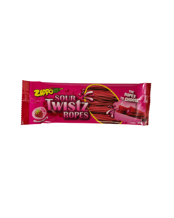 Zappo Sour Twistz Ropes Strawberry 50g