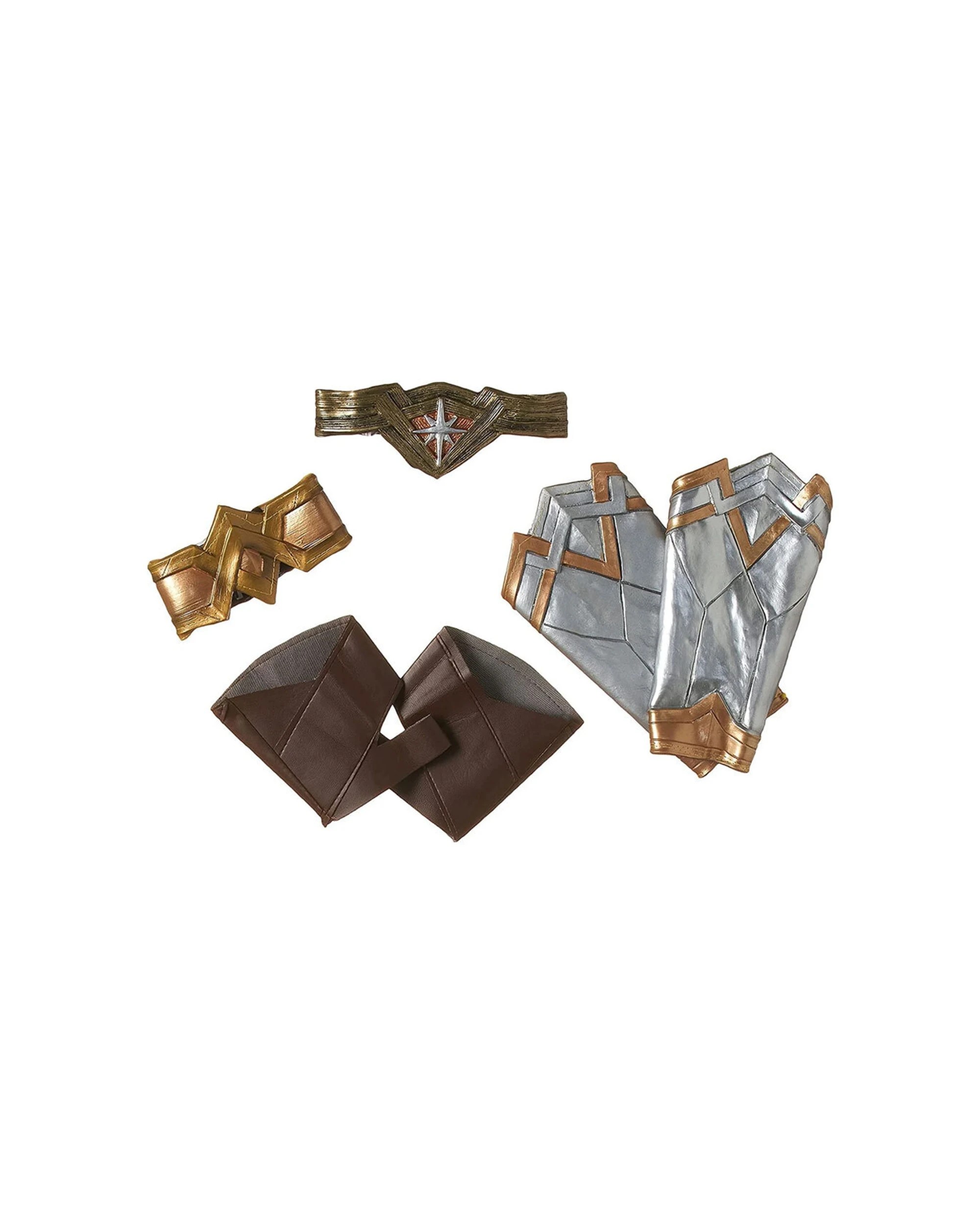 2 DC Comics Wonder Woman Deluxe Adult Gauntlets Glovelets Tiara Accessory Set - Multi, 2 of 3
