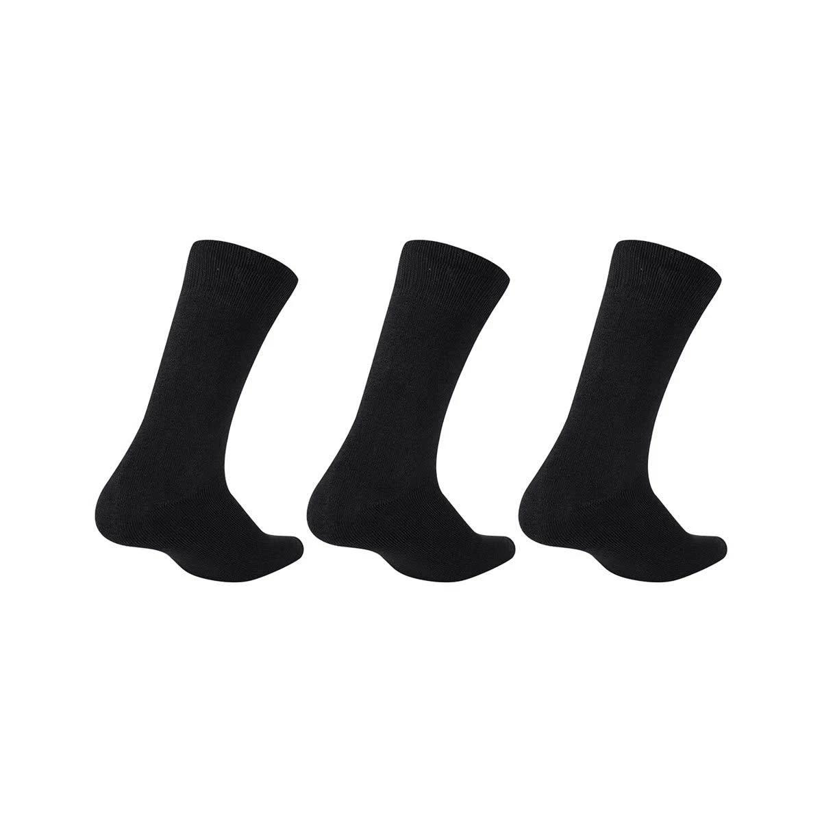 2 3 Pack Bamboo Casual Socks BLACK, 2 of 3