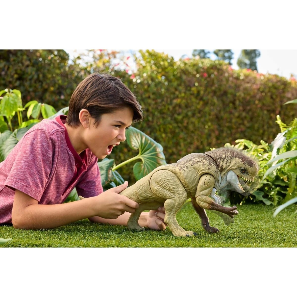 6 Jurassic World Rebirth: Rumble 'N Rampage Distortus Rex Figure, 6 of 6
