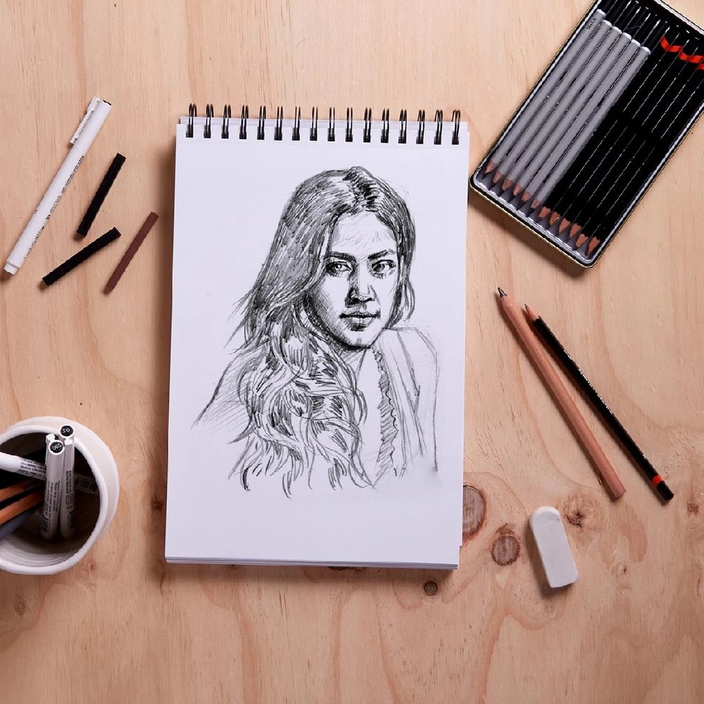 4 Reeves Max A3 Drawing Pad 135gsm 50 Sheets, 4 of 5