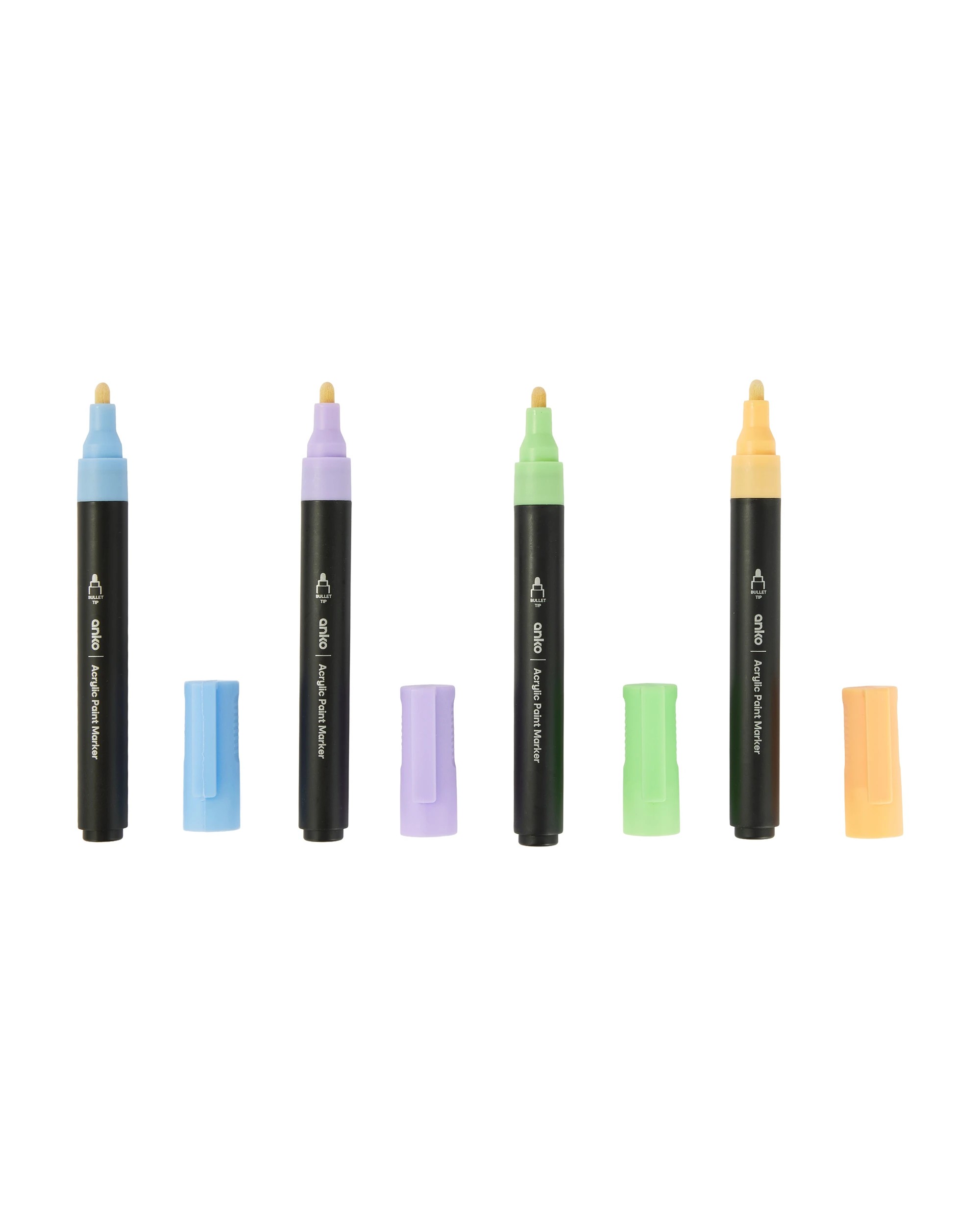 3 8 Pack Acrylic Paint Markers - Orange, 3 of 7