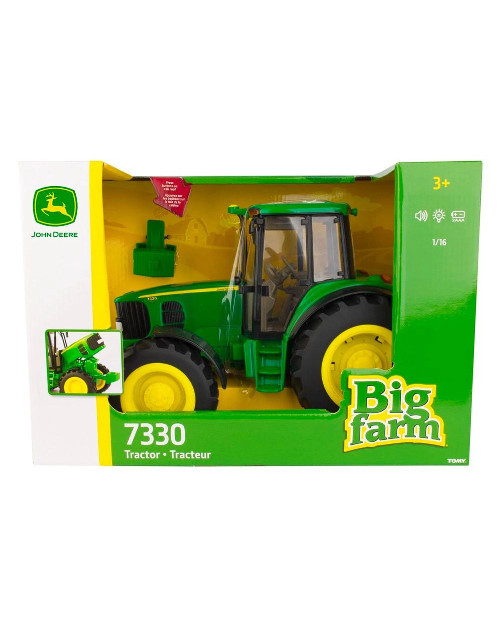2 John Deere 1:16 Big Farm Tractor with Lights & Sounds 3y, 2 of 3