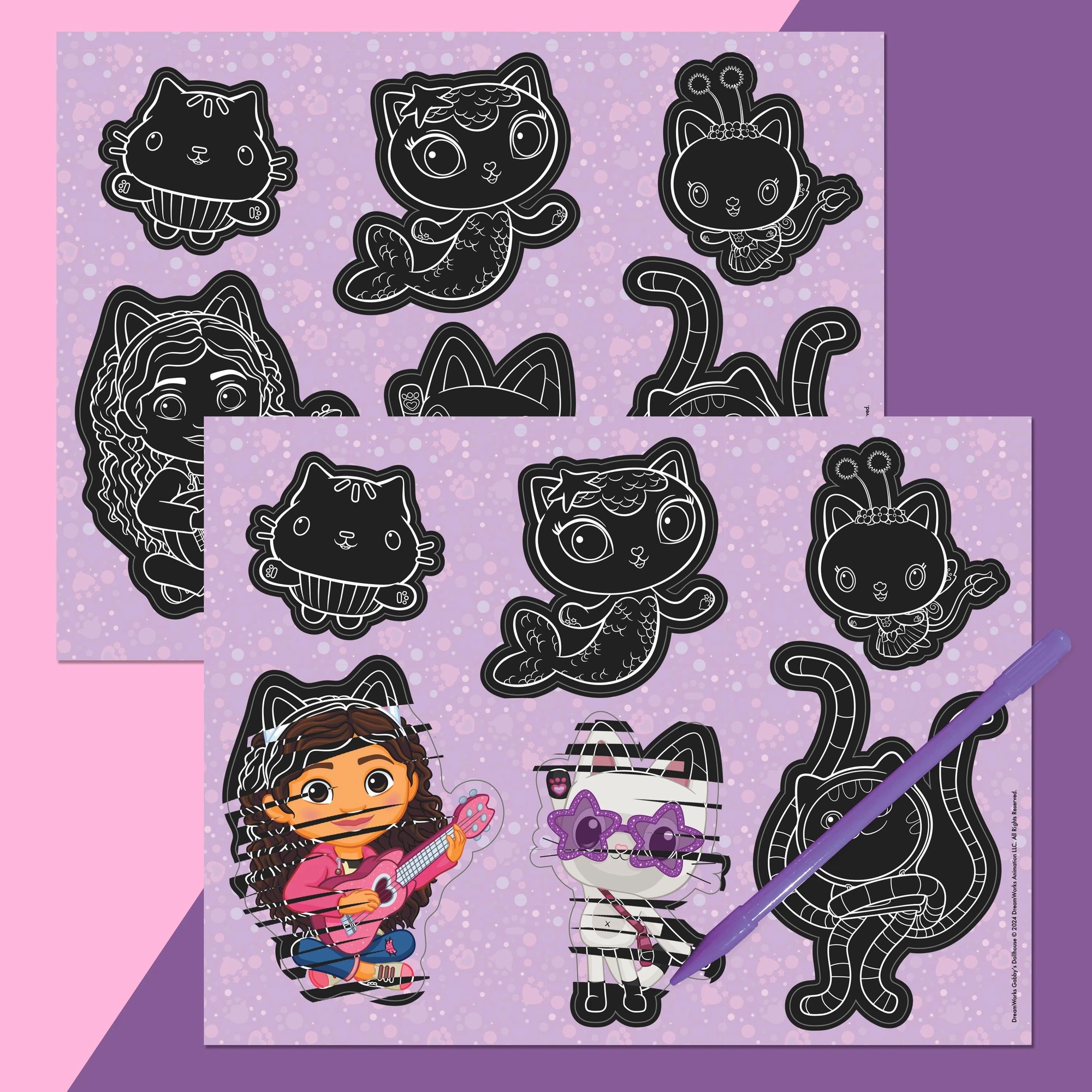 7 DreamWorks Gabby's Dollhouse Ultimate Scratch Surprise Activity Kit - Book, 7 of 8