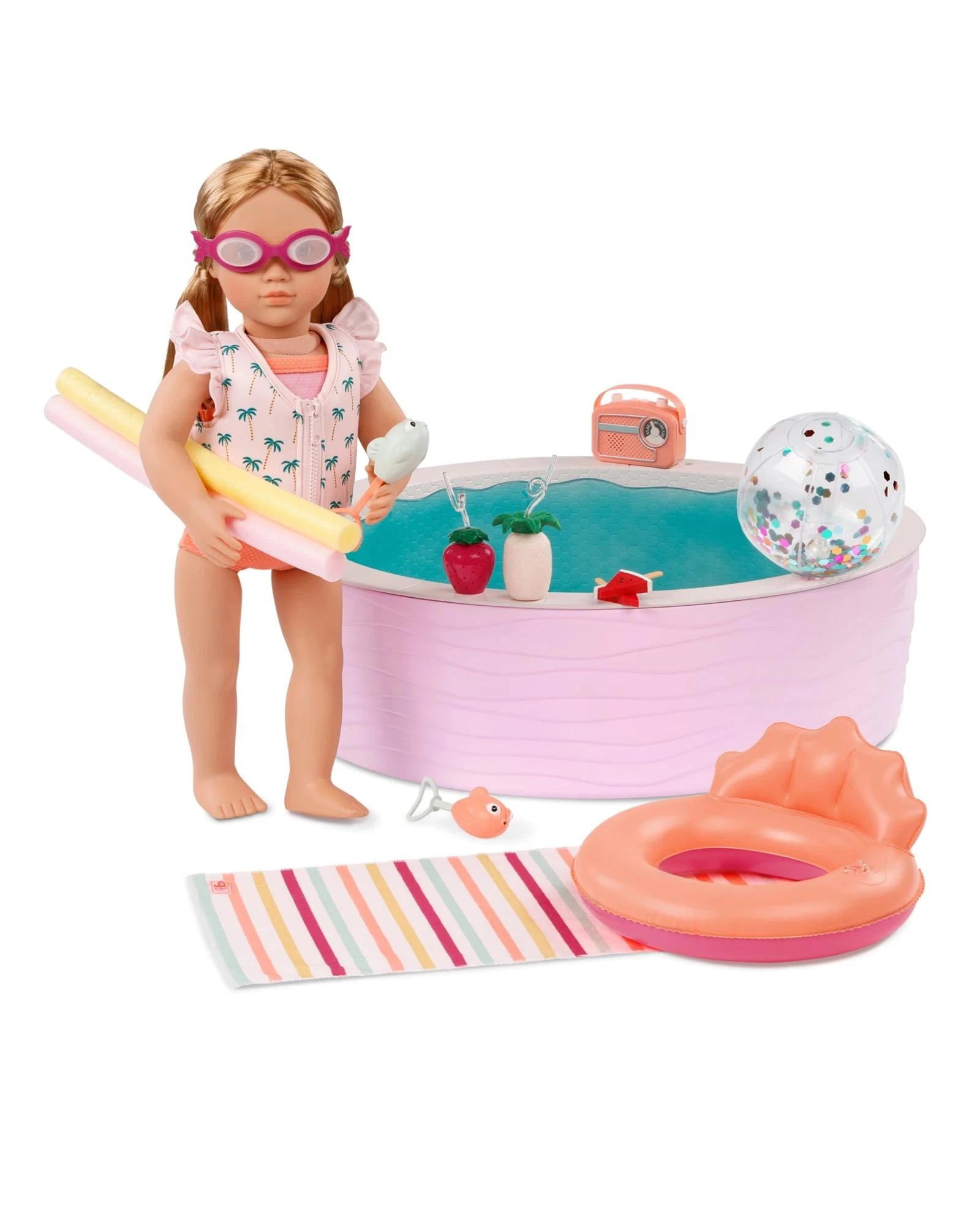 2 Our Generation Poolside Fun 18-inch Doll Pool Playset - Multi, 2 of 10