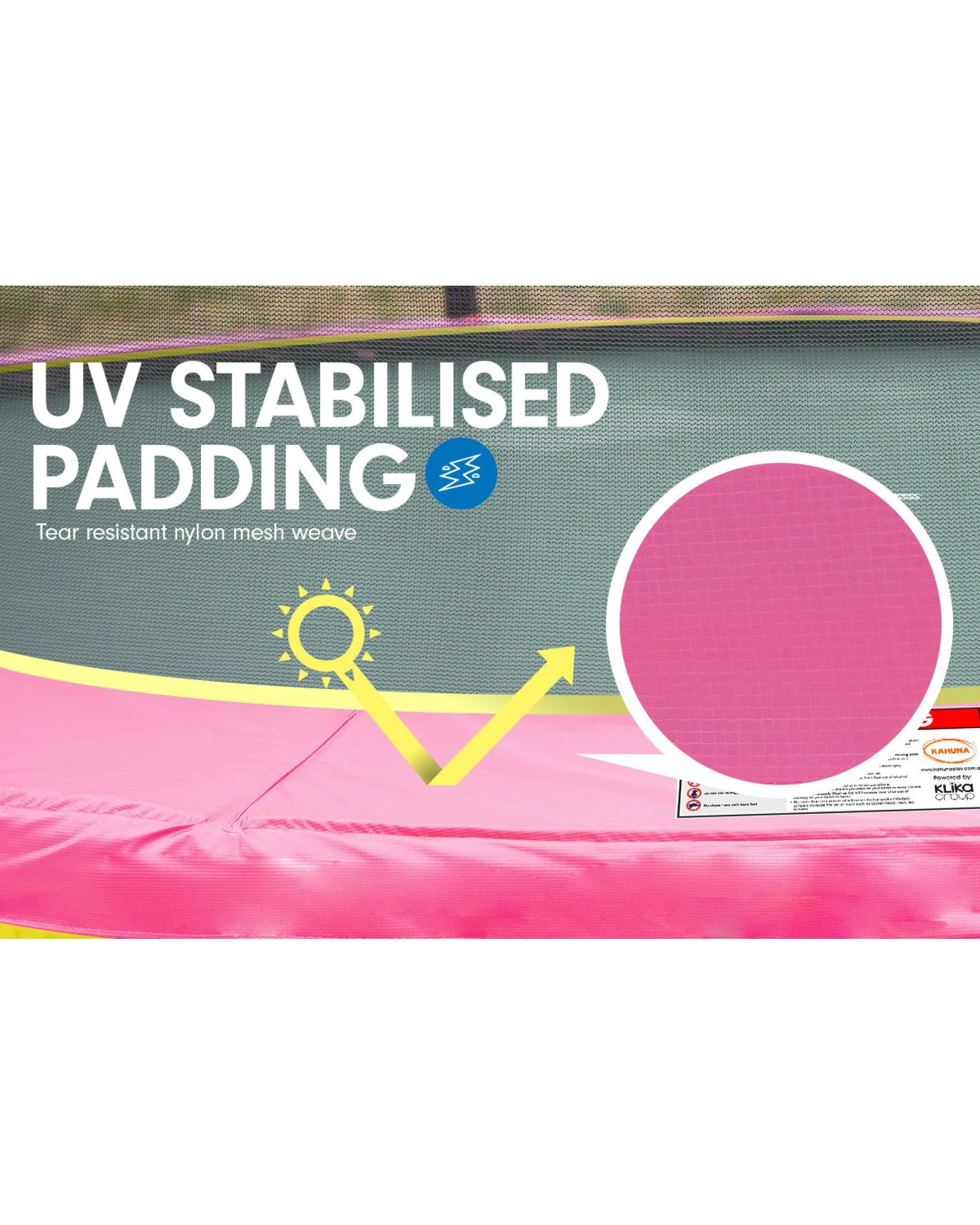 4 Kahuna Classic 6ft Trampoline Round Outdoor Free Safety Net Spring Pad Cover Mat - Pink, 4 of 6