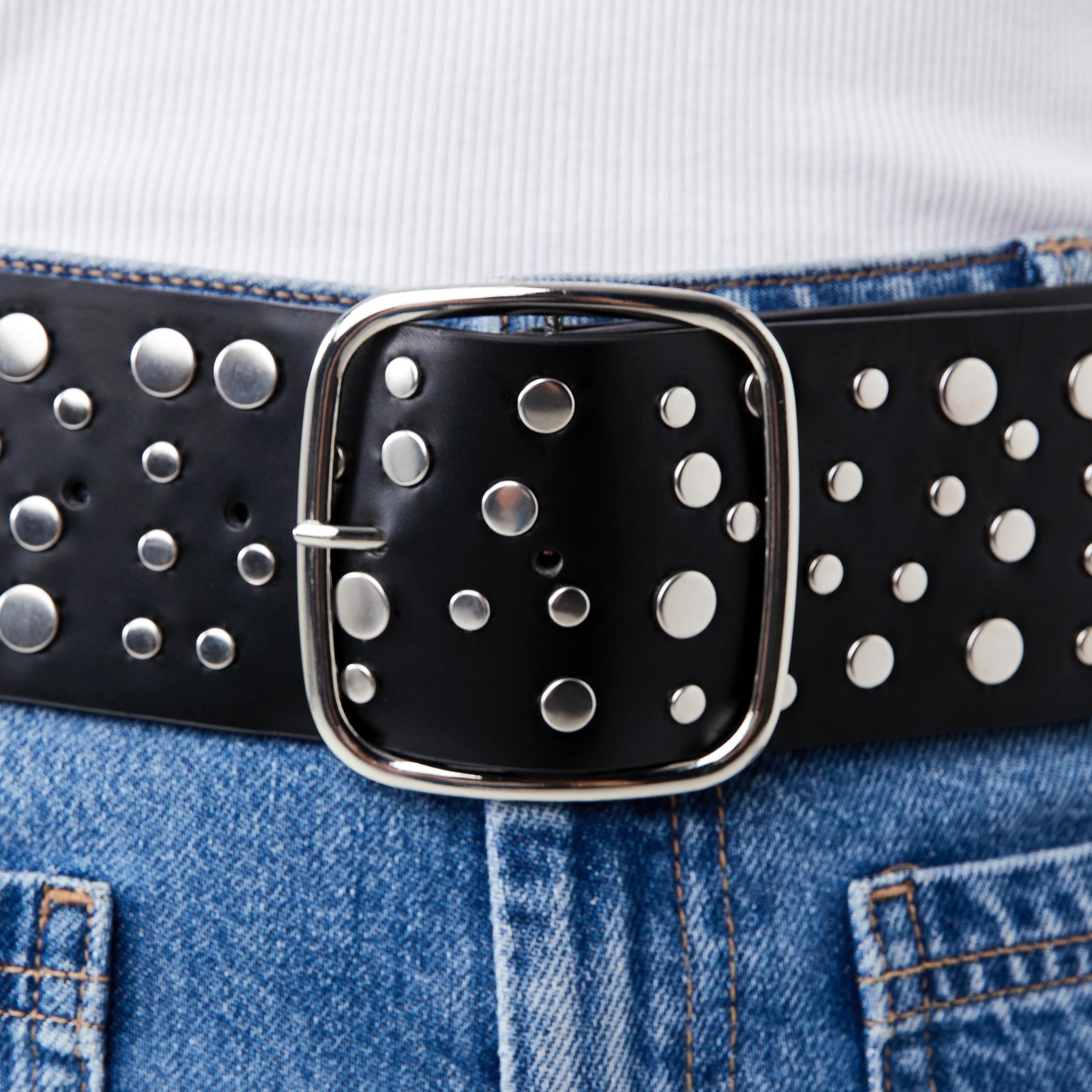 4 Indie Stud Wide Belt Black, 4 of 4