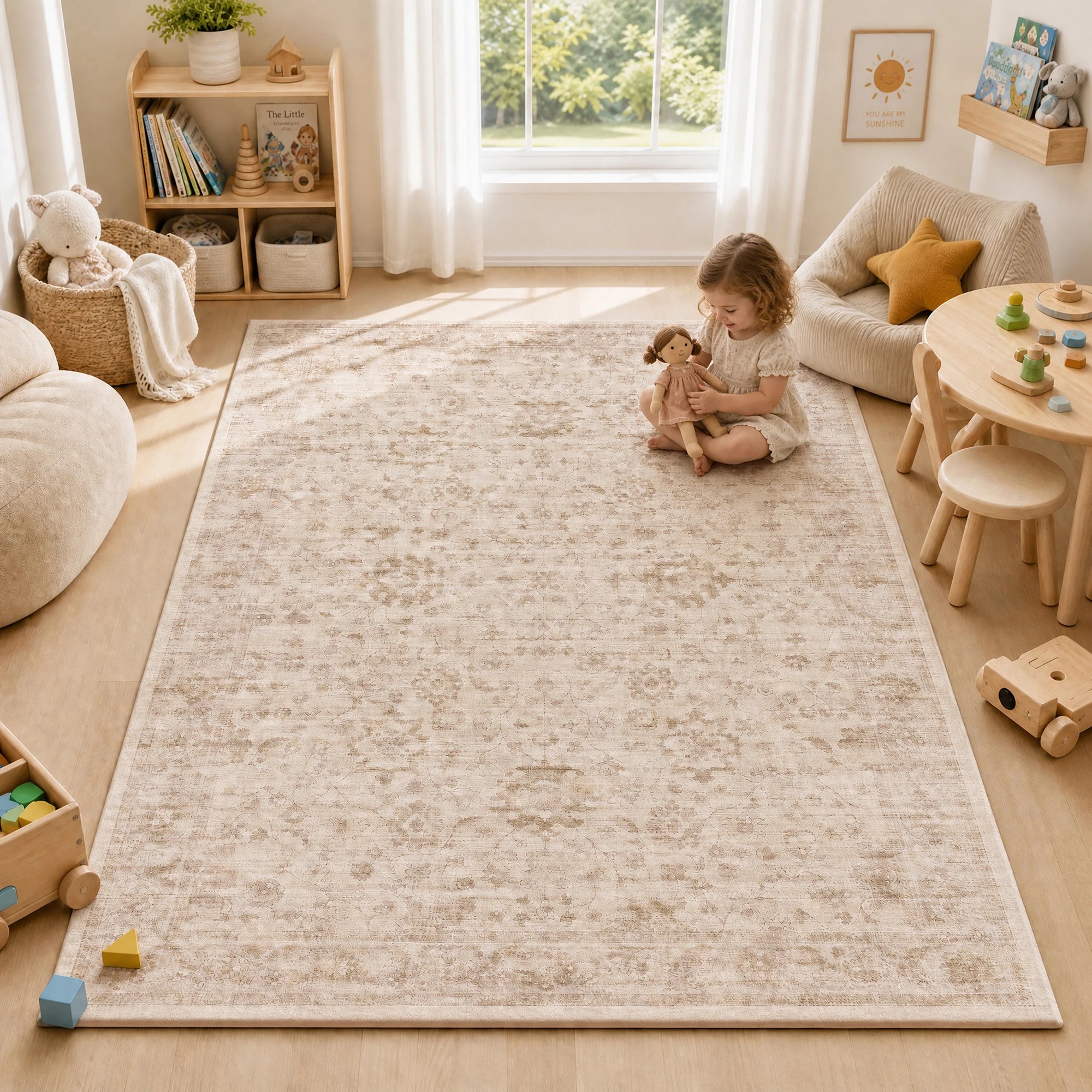 3 Common Ground Rugs Kumo Comfort Mat Enya 160x100cm - Small Soft Memory Foam Rug - Natural, 3 of 7